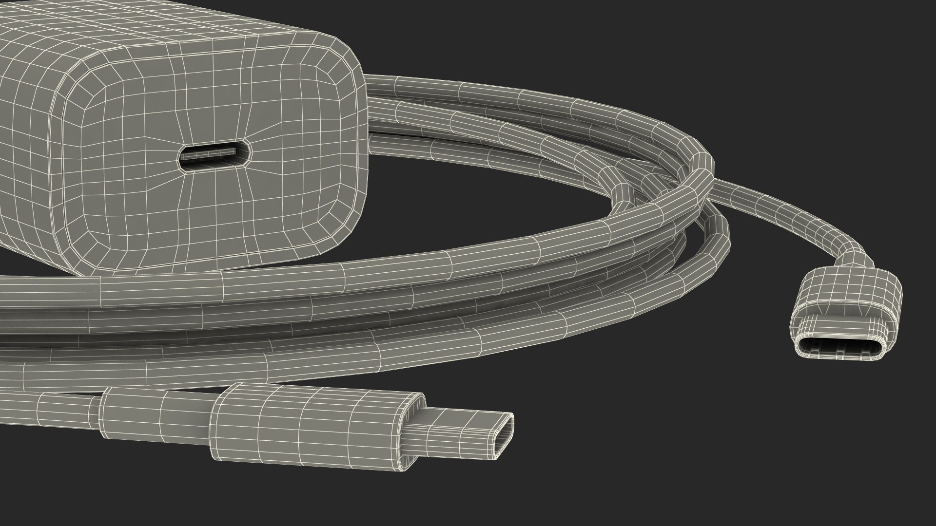 IPhone 16 Pro Max and Fast Charger 3D model