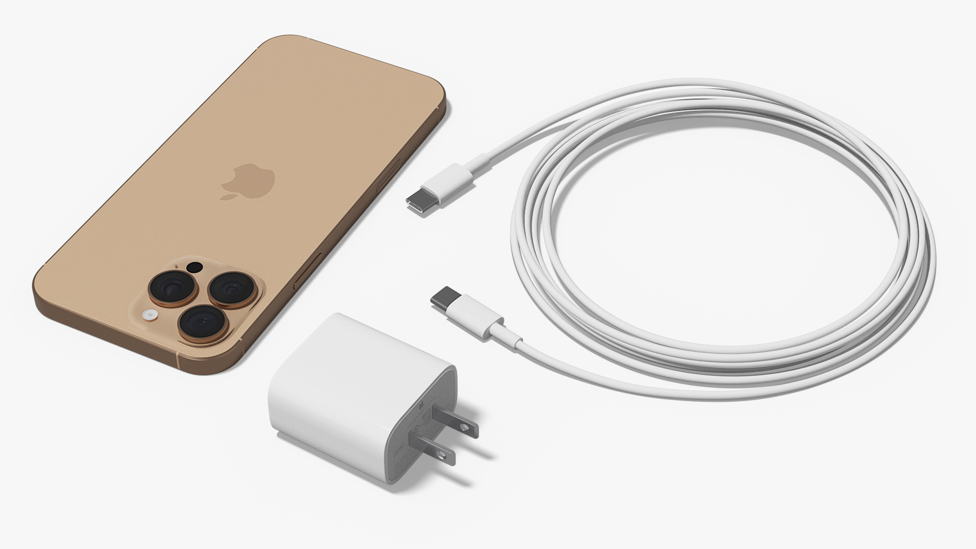 IPhone 16 Pro Max and Fast Charger 3D model