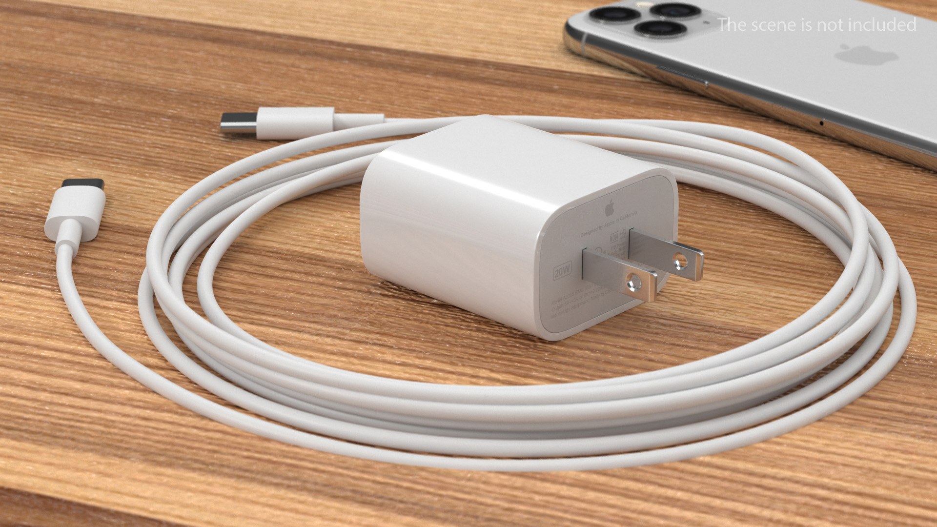 IPhone 16 Pro Max and Fast Charger 3D model