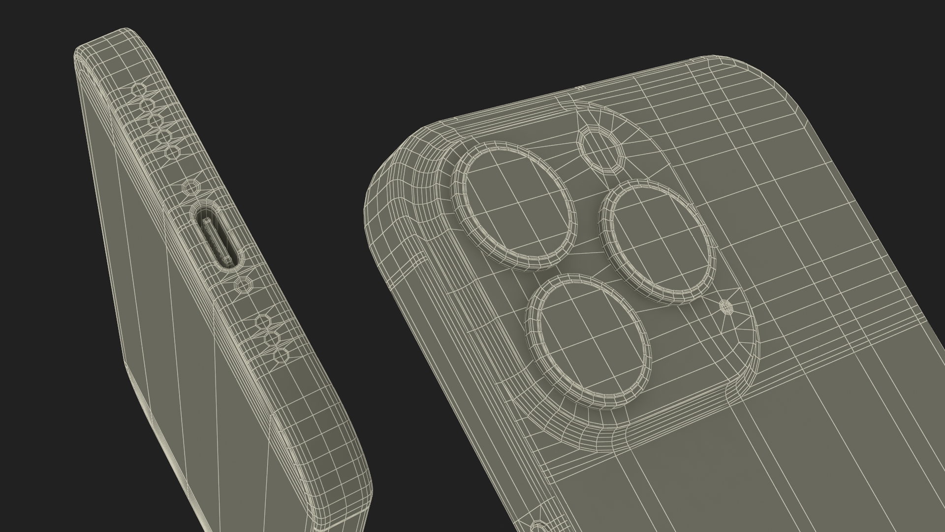 IPhone 16 Pro Max and Fast Charger 3D model