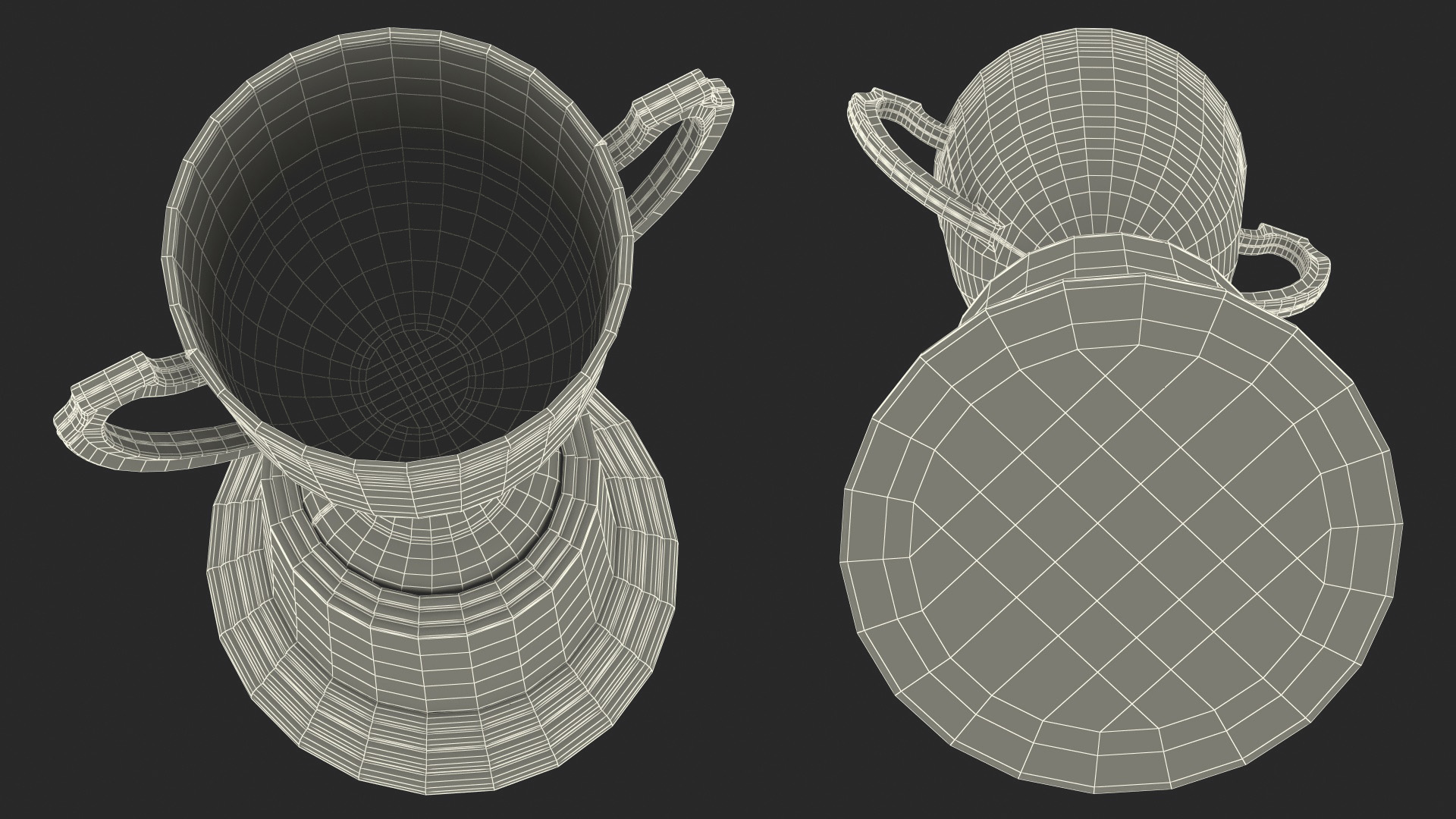 3D Award Cup Golden