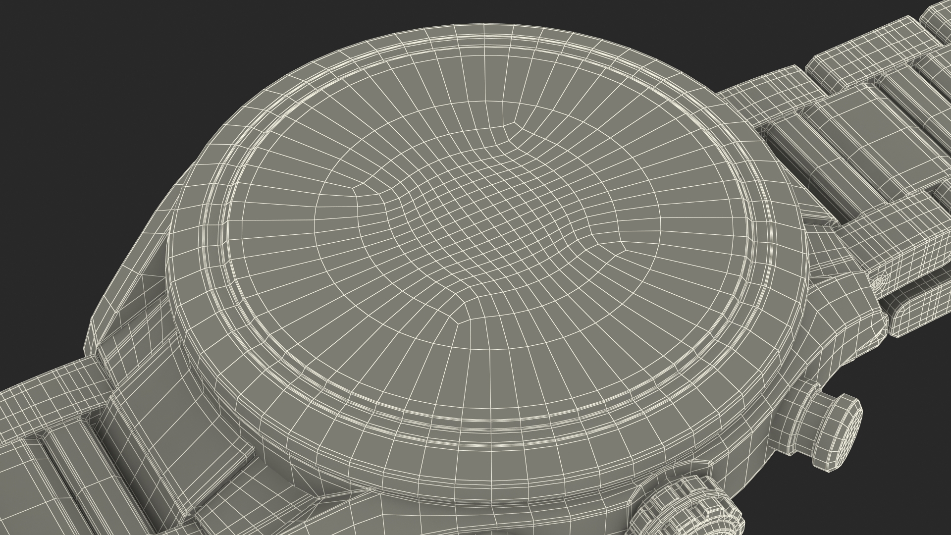 Tag Heuer Carrera Dial White Open Strap 3D model