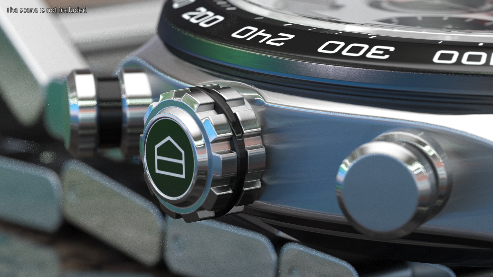 Tag Heuer Carrera Dial White Open Strap 3D model