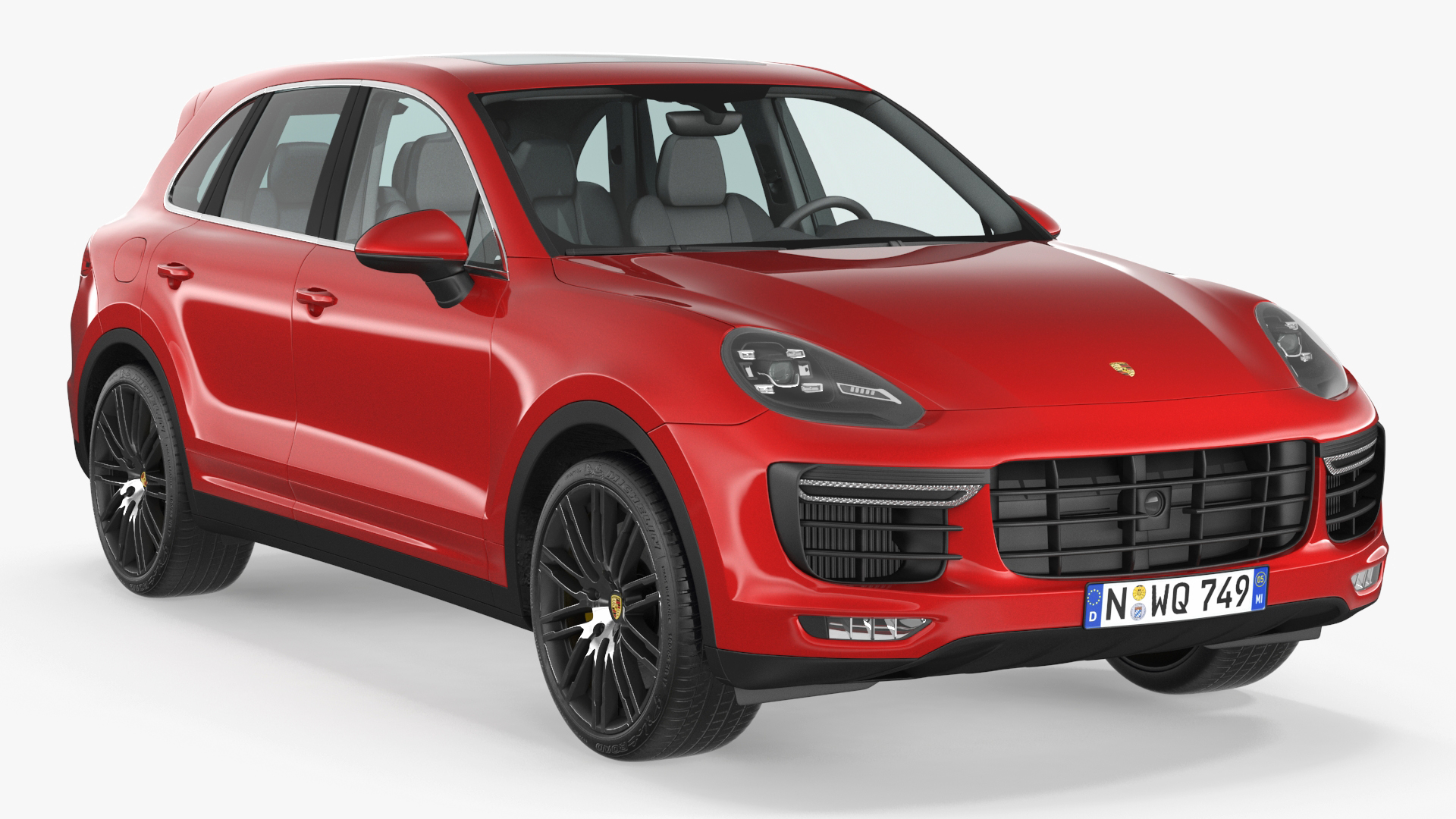 3D model Porsche Cayenne Turbo GT Simple Interior