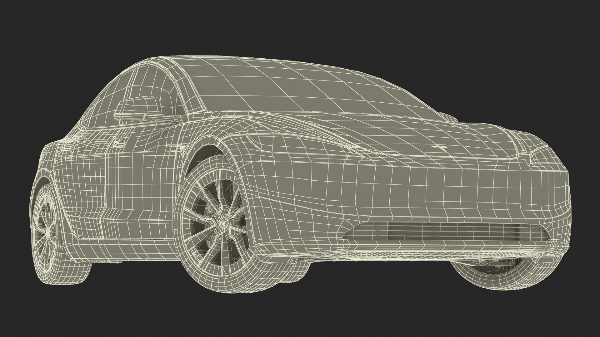 Tesla Model 3 2024 Red Rigged 3D model
