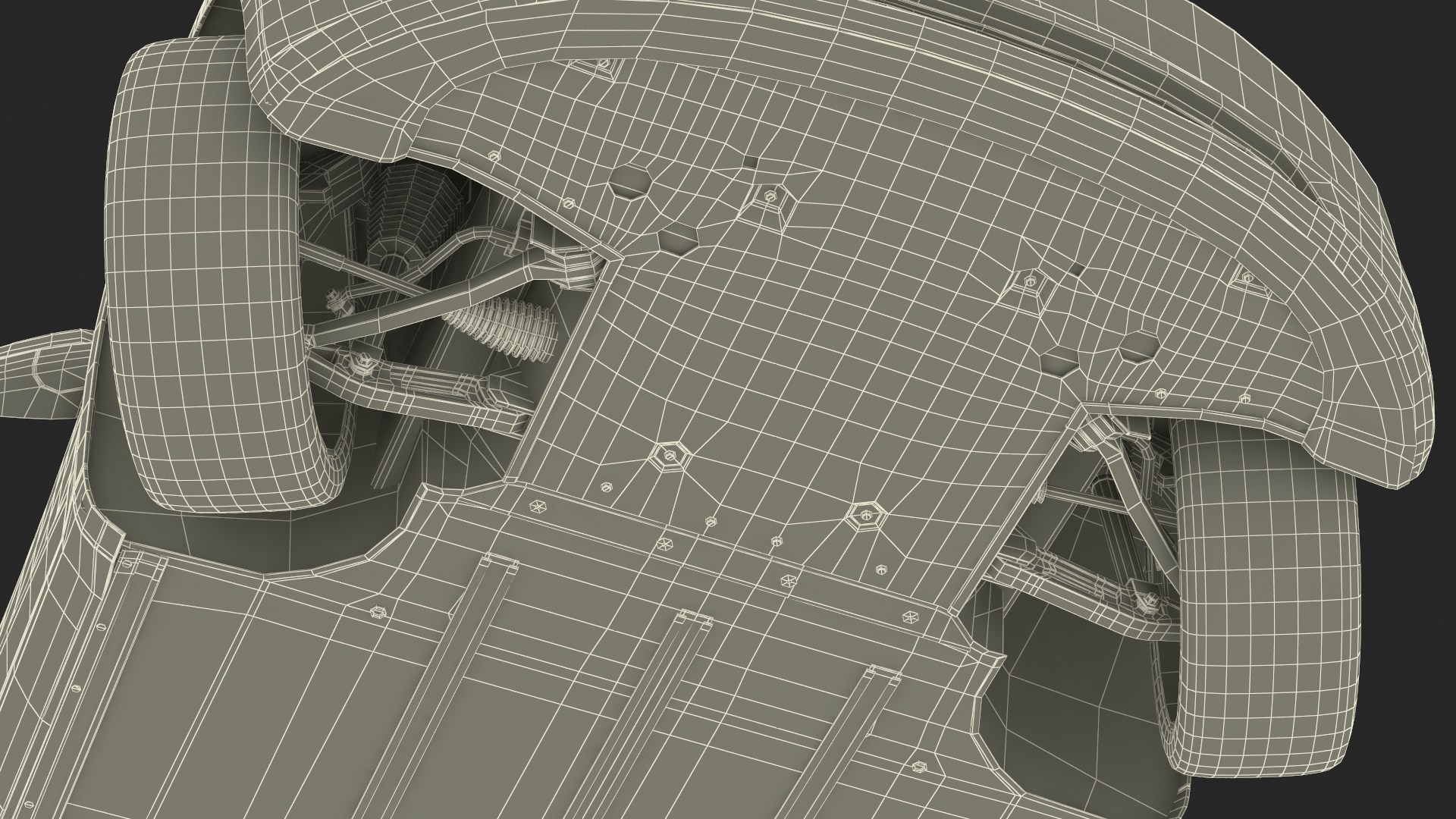 Tesla Model 3 2024 Red Rigged 3D model