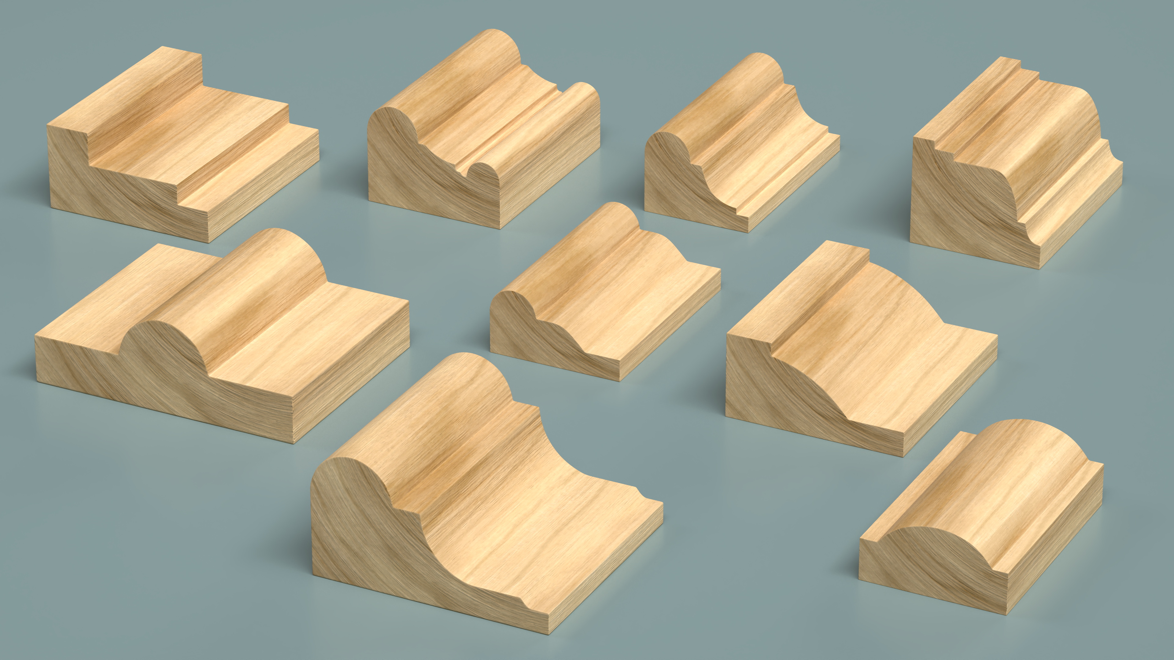 Set Molding Maple Part 3 3D model
