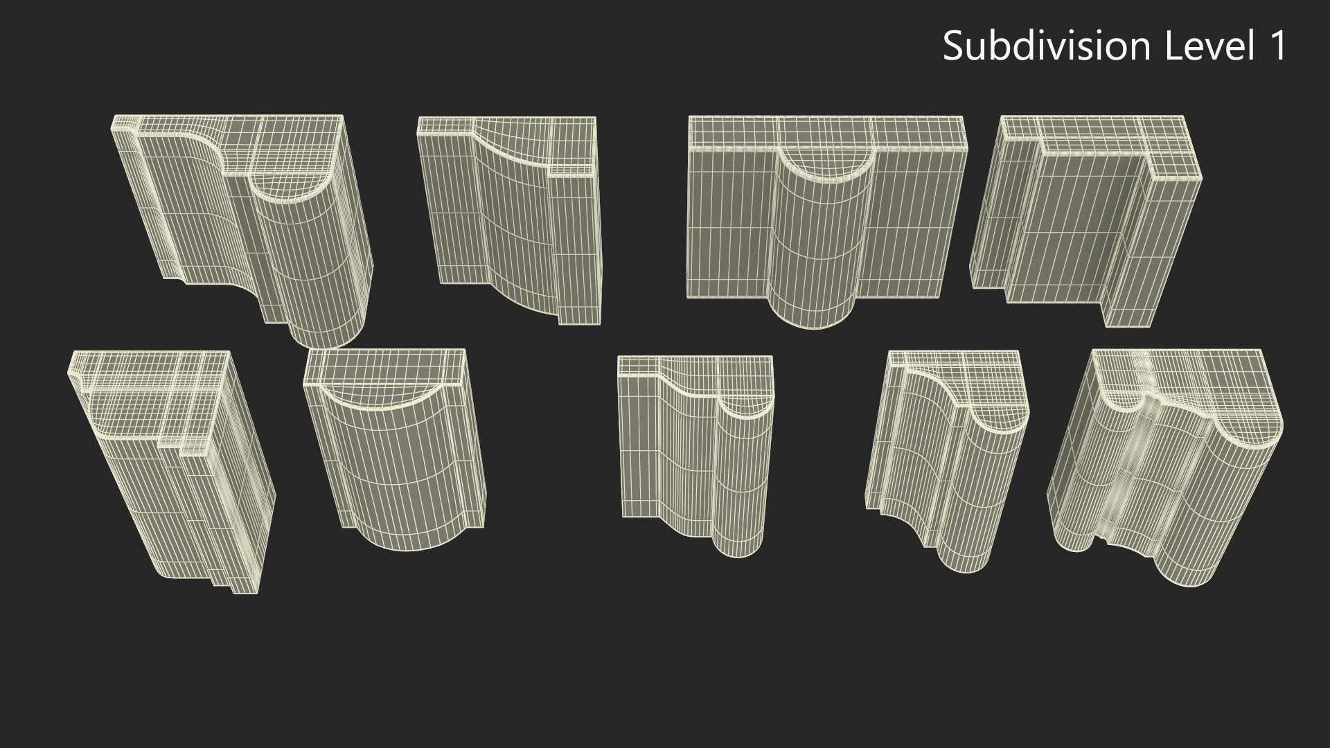 Set Molding Maple Part 3 3D model