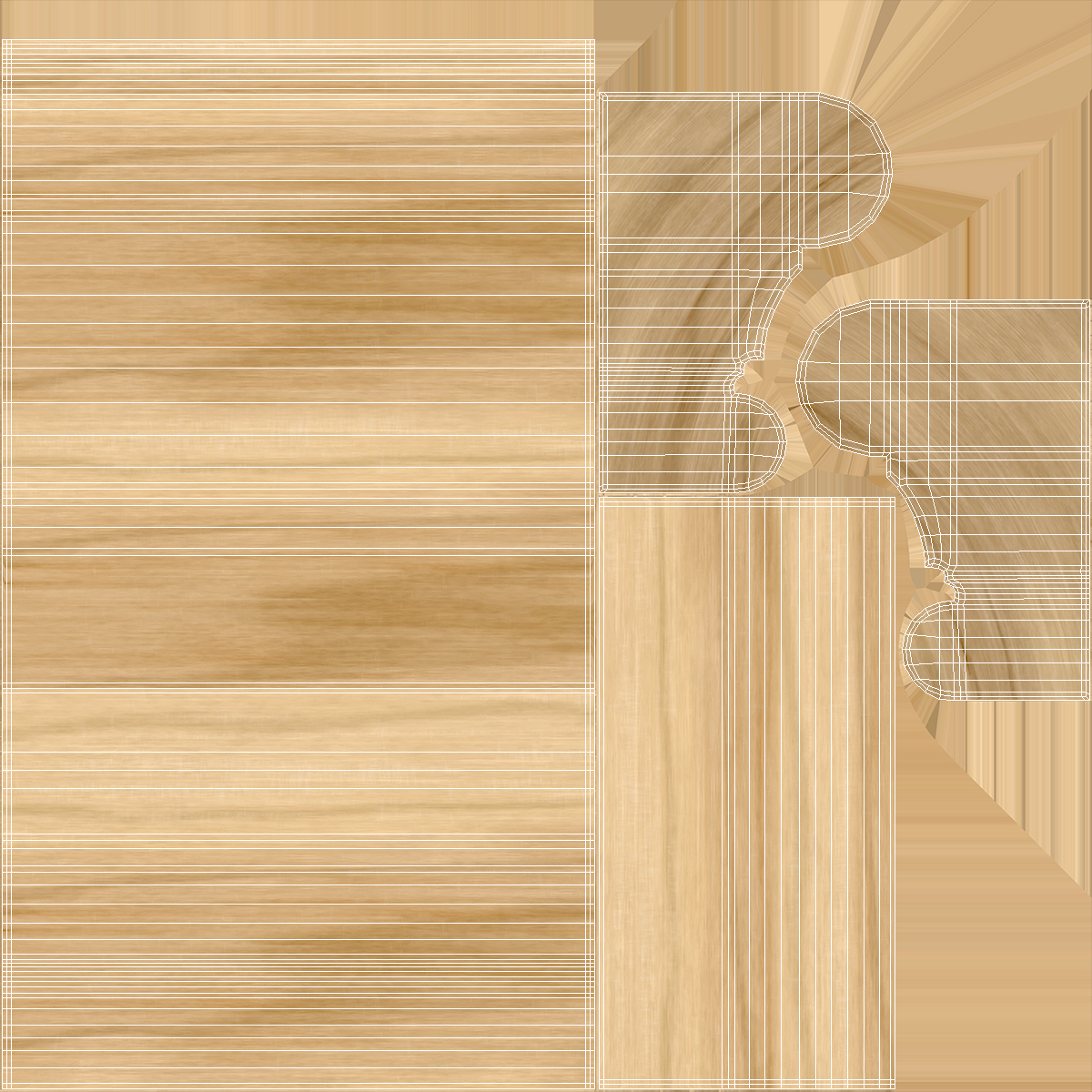 Set Molding Maple Part 3 3D model