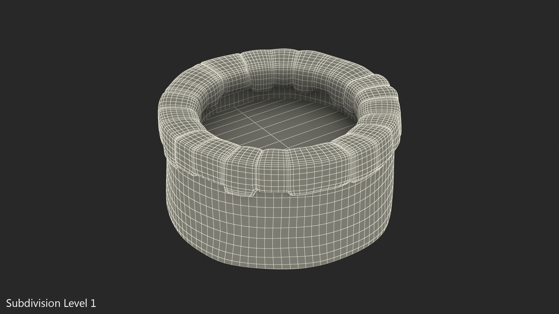 3D Round Stone Well