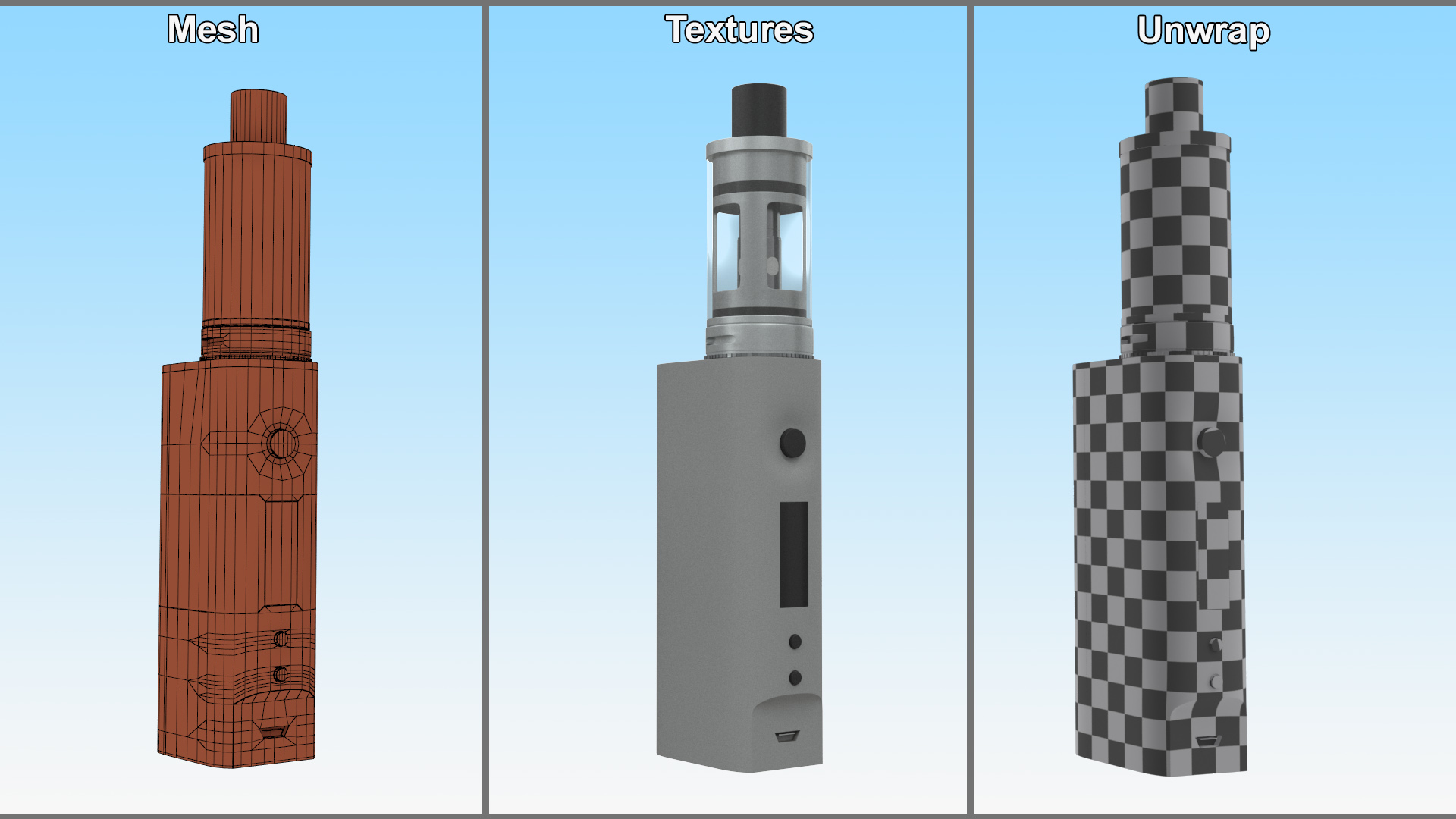3D Electronic Vape with large Size Tank
