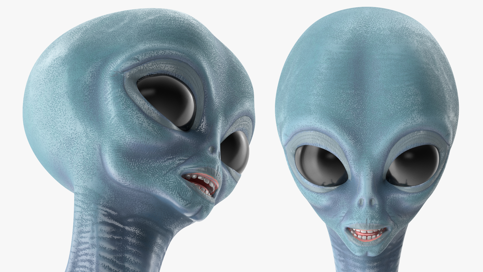 Space Alien Walking Pose 3D model