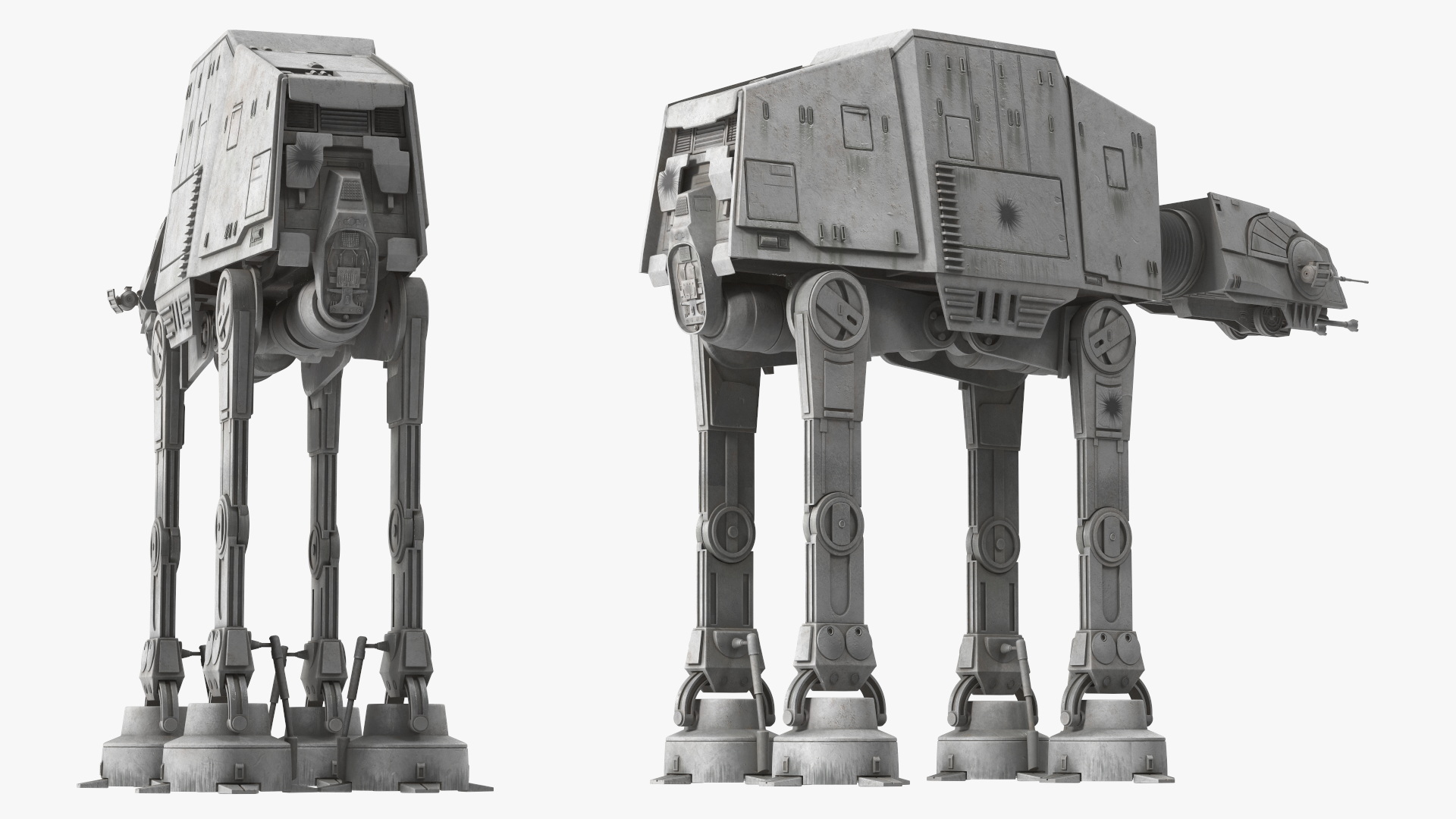 Grunge AT-AT Star Wars 3D
