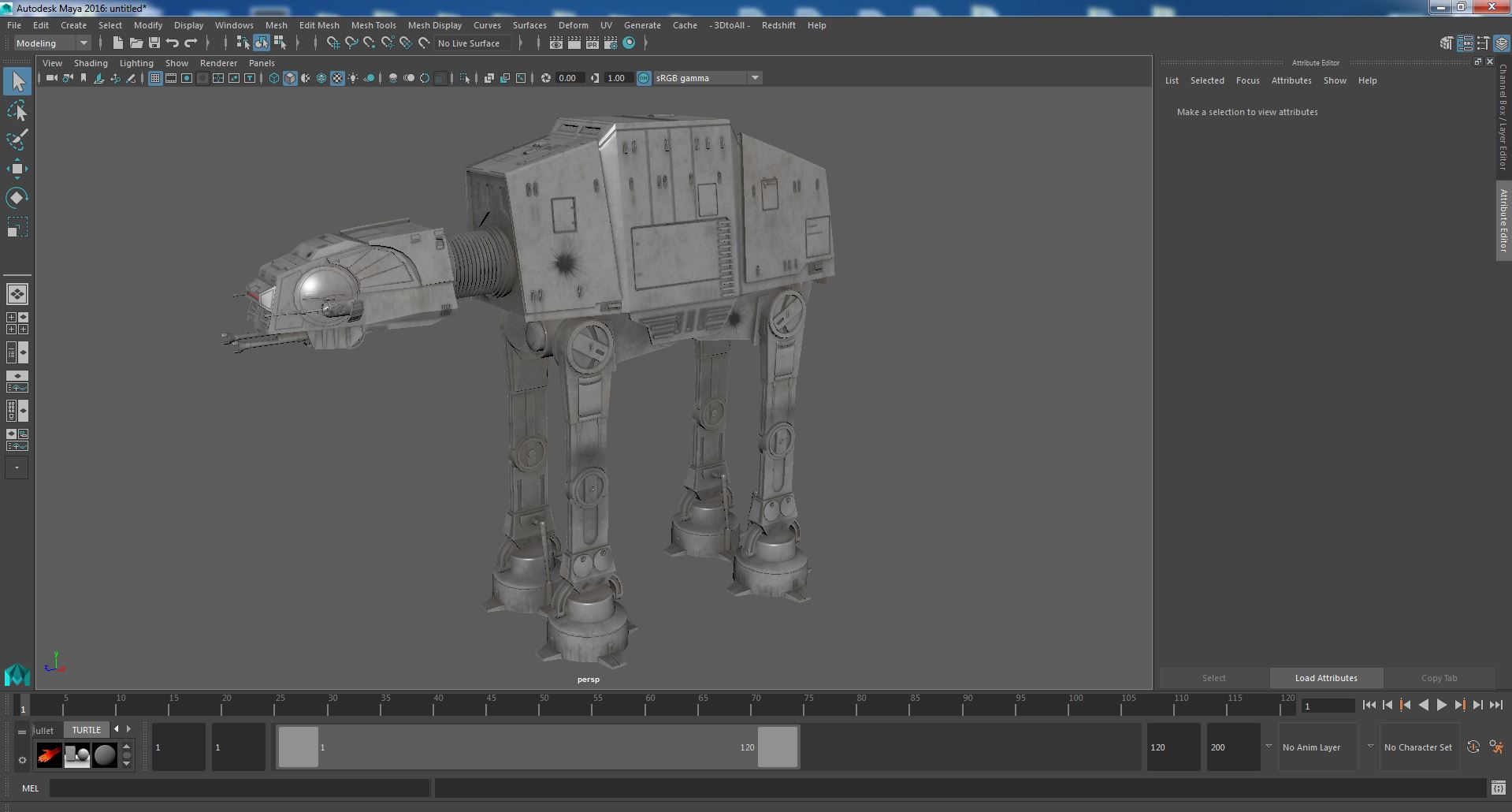 Grunge AT-AT Star Wars 3D