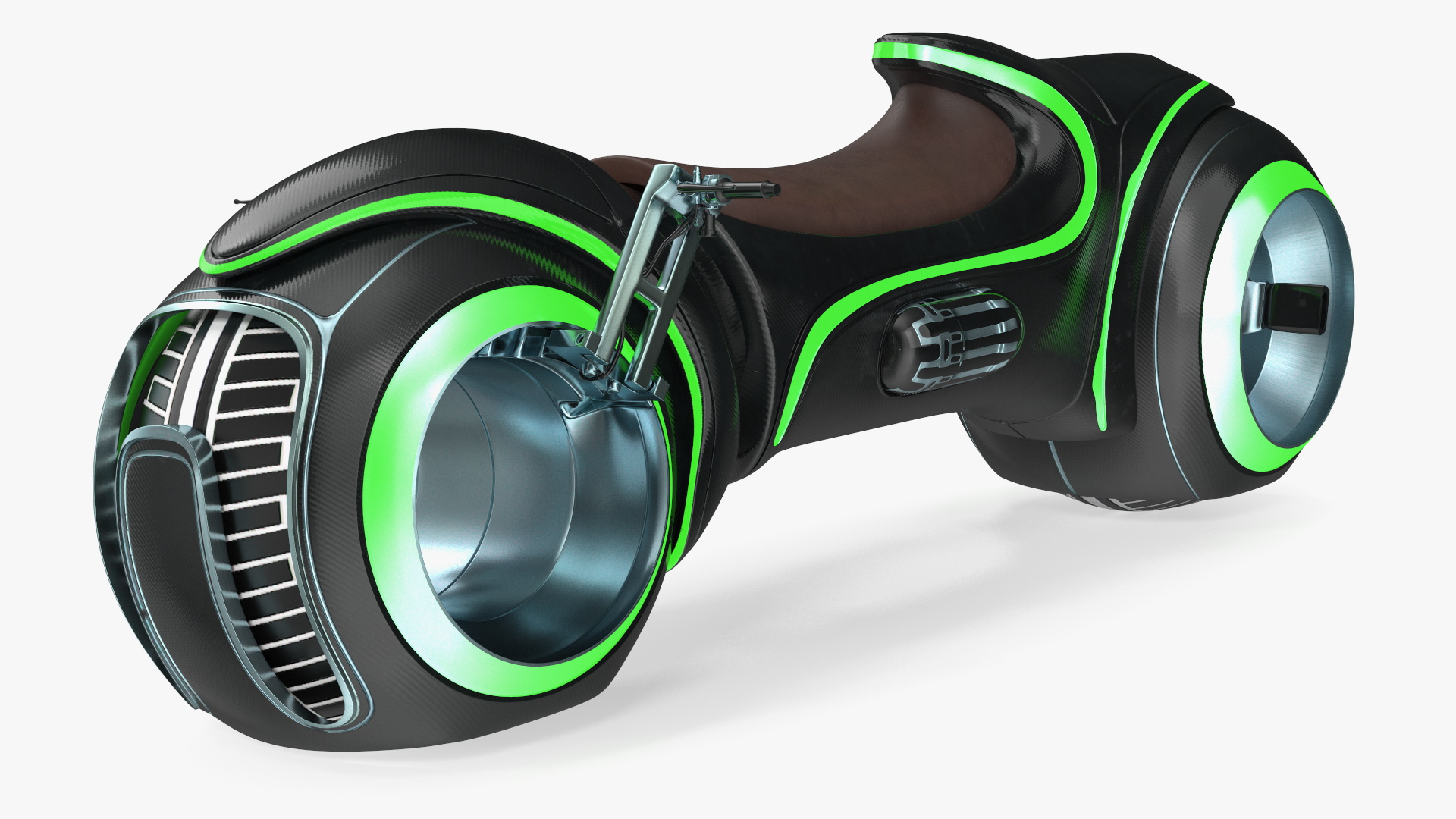 Sci Fi Motorcycle Rigged 3D model