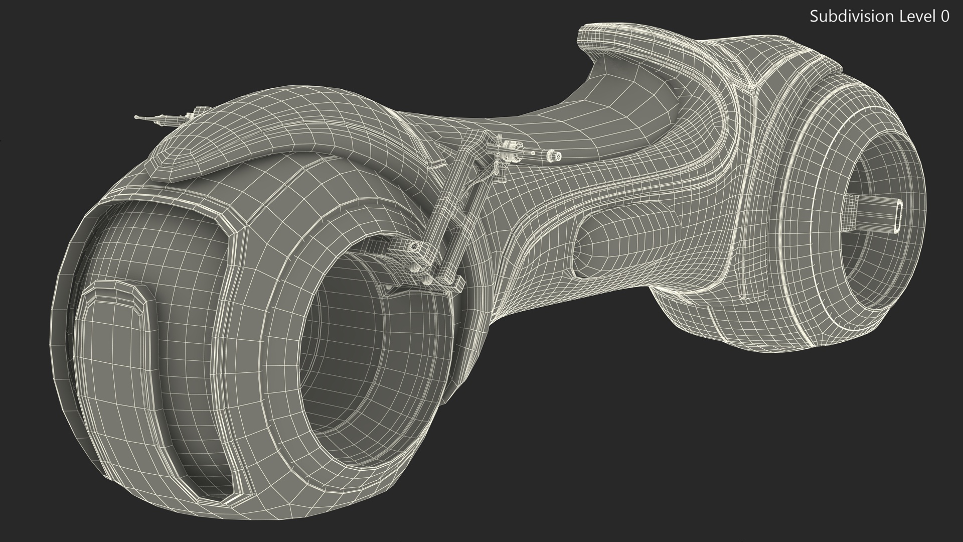 Sci Fi Motorcycle Rigged 3D model