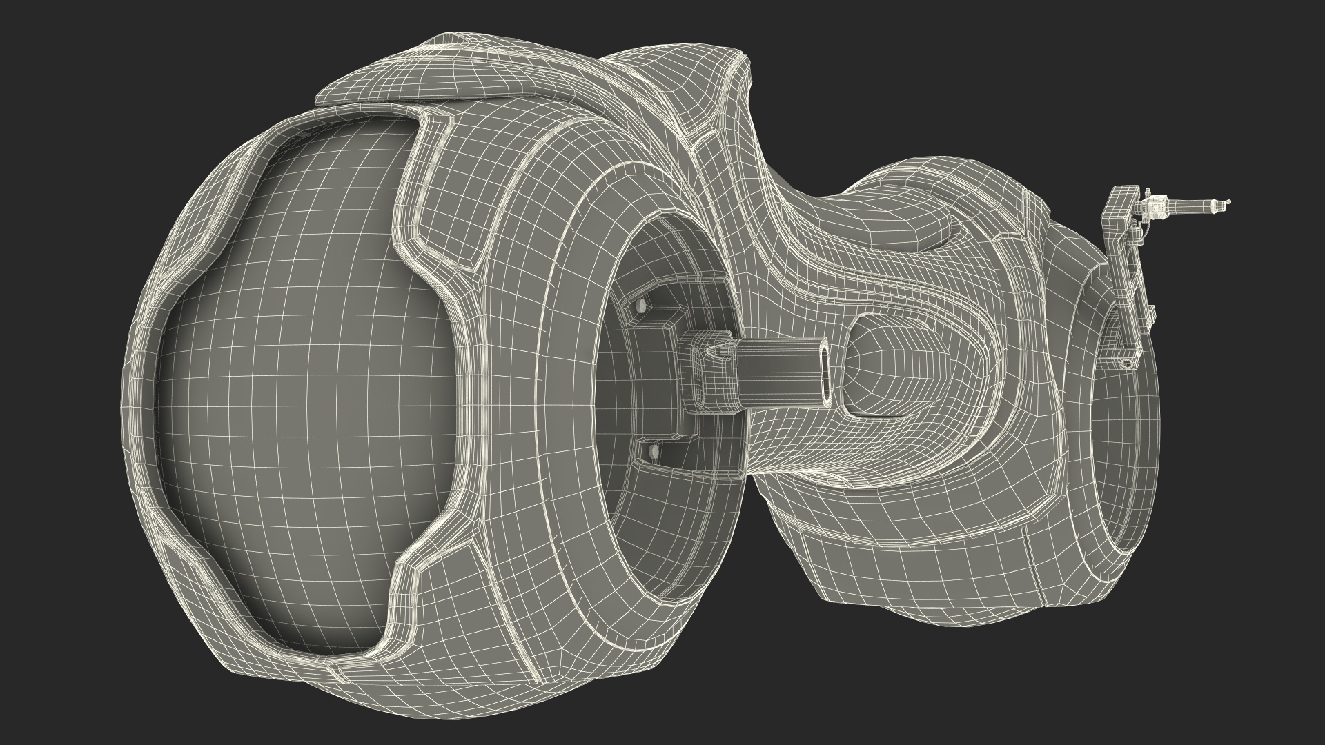 Sci Fi Motorcycle Rigged 3D model