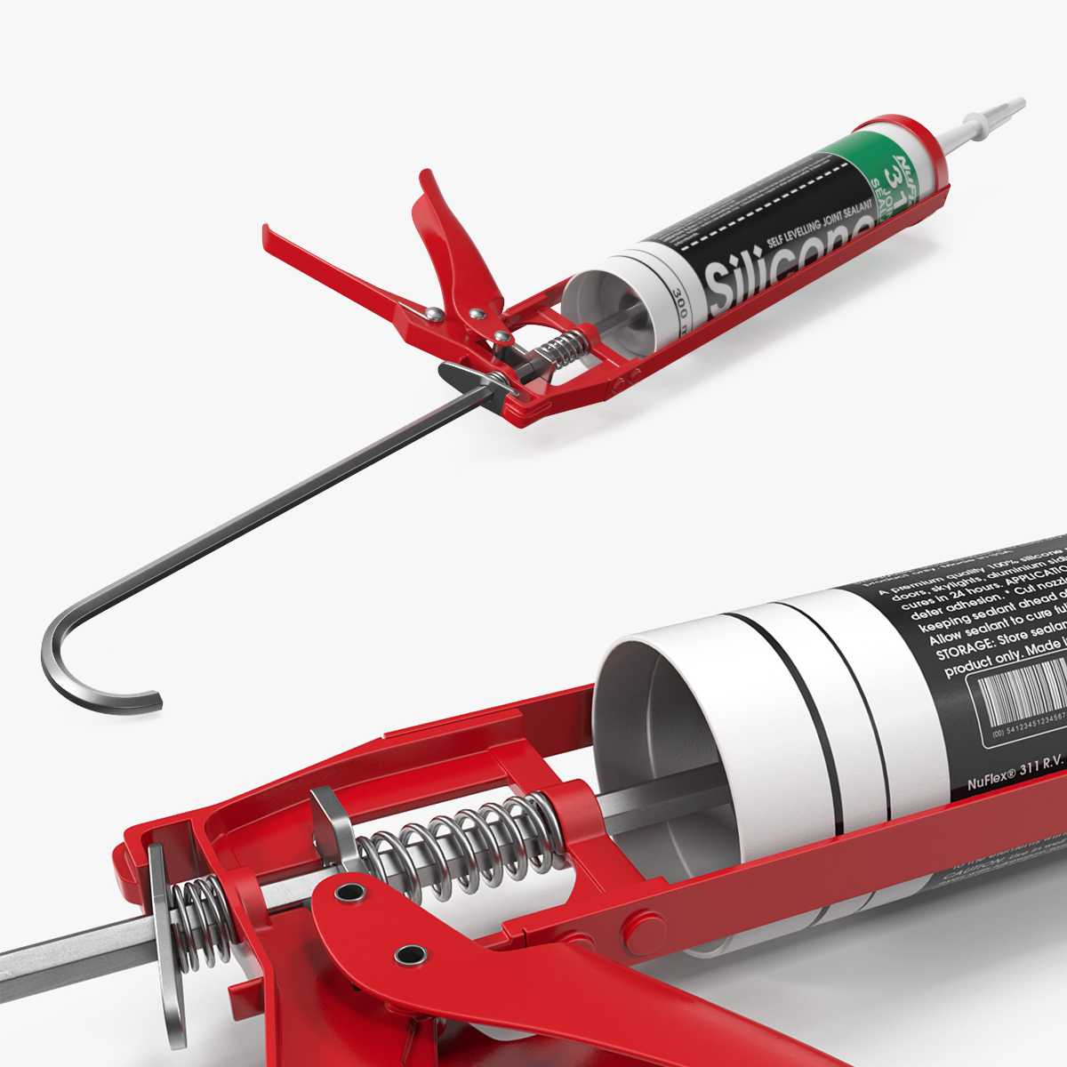 Silicone Sealant Gun with Tube