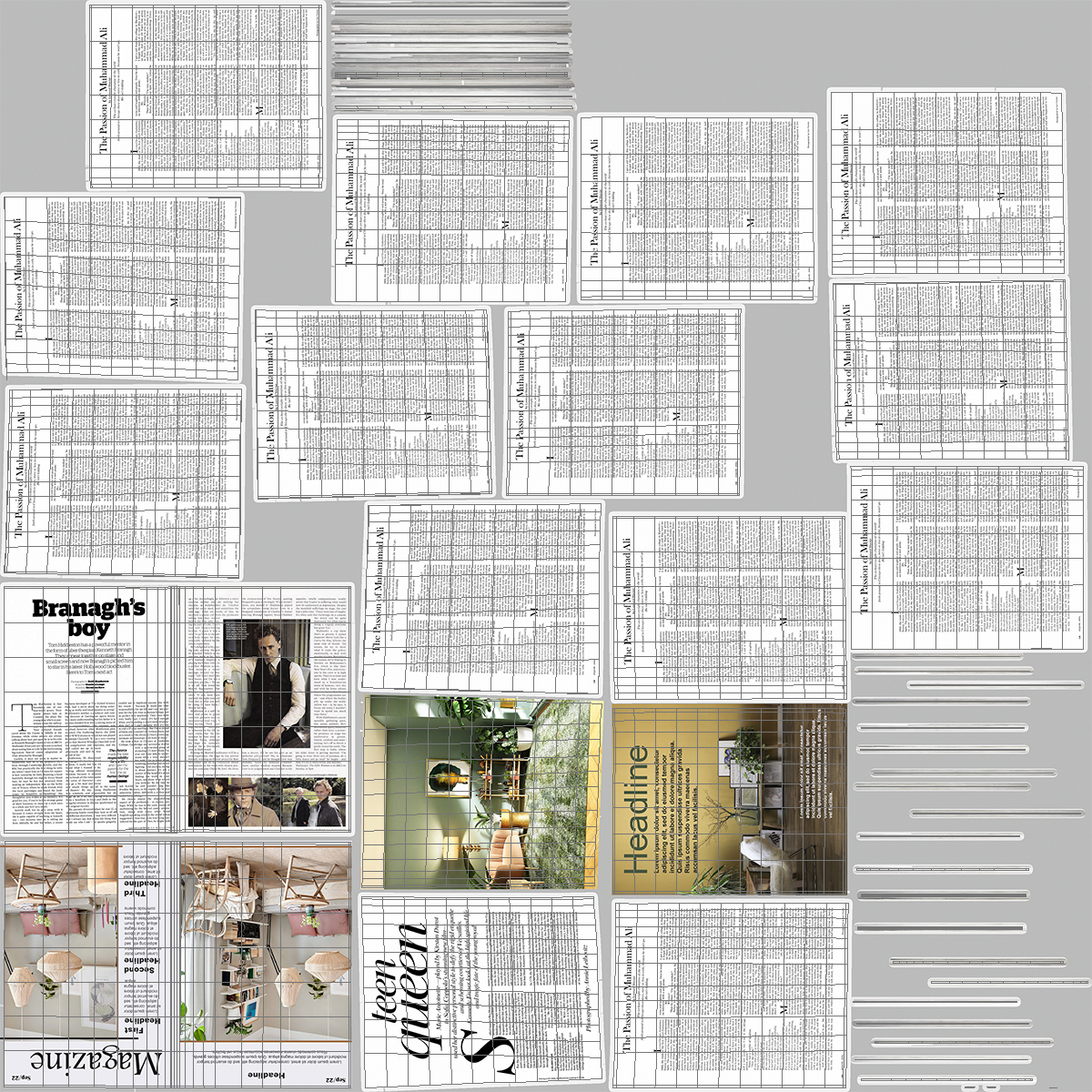 Open Interior Magazine Mockup 3D model