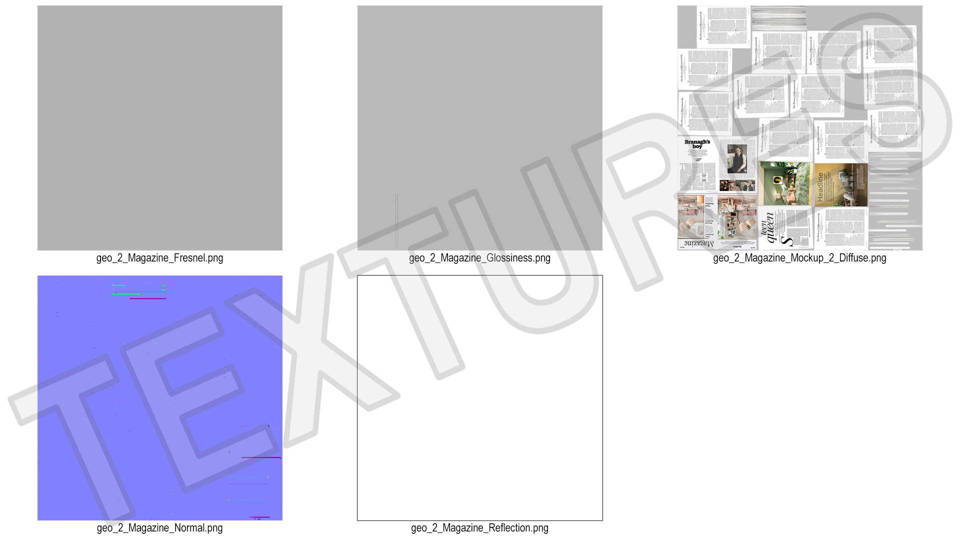 Open Interior Magazine Mockup 3D model