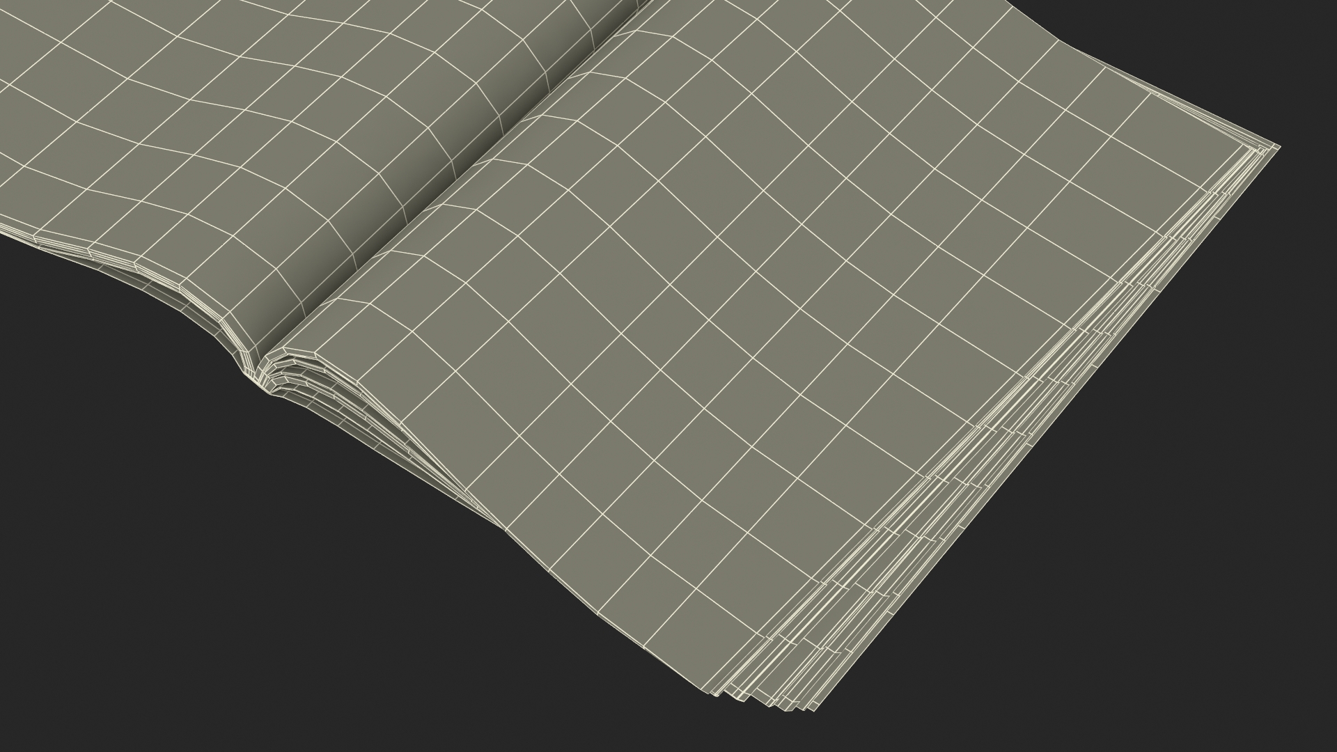 Open Interior Magazine Mockup 3D model
