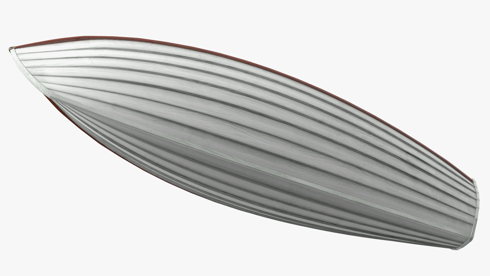 Wooden Rowboat 3D model