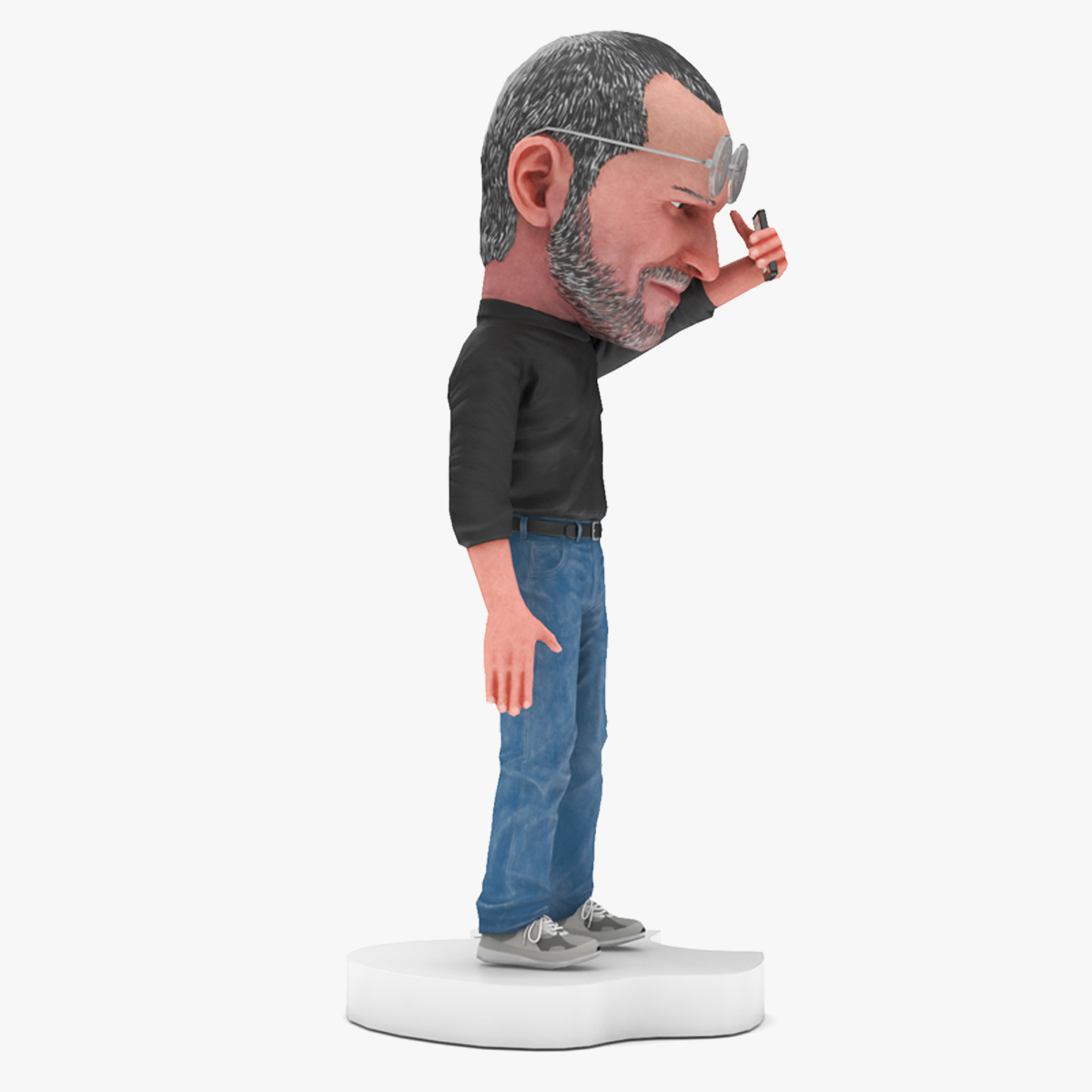 Steve Jobs Figure Rigged 3D model