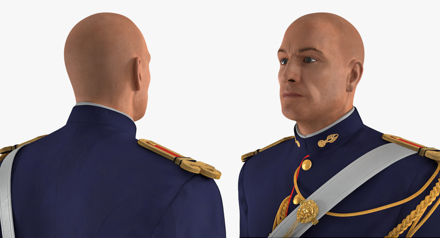 3D 1872 French Cuirassier Standing Pose