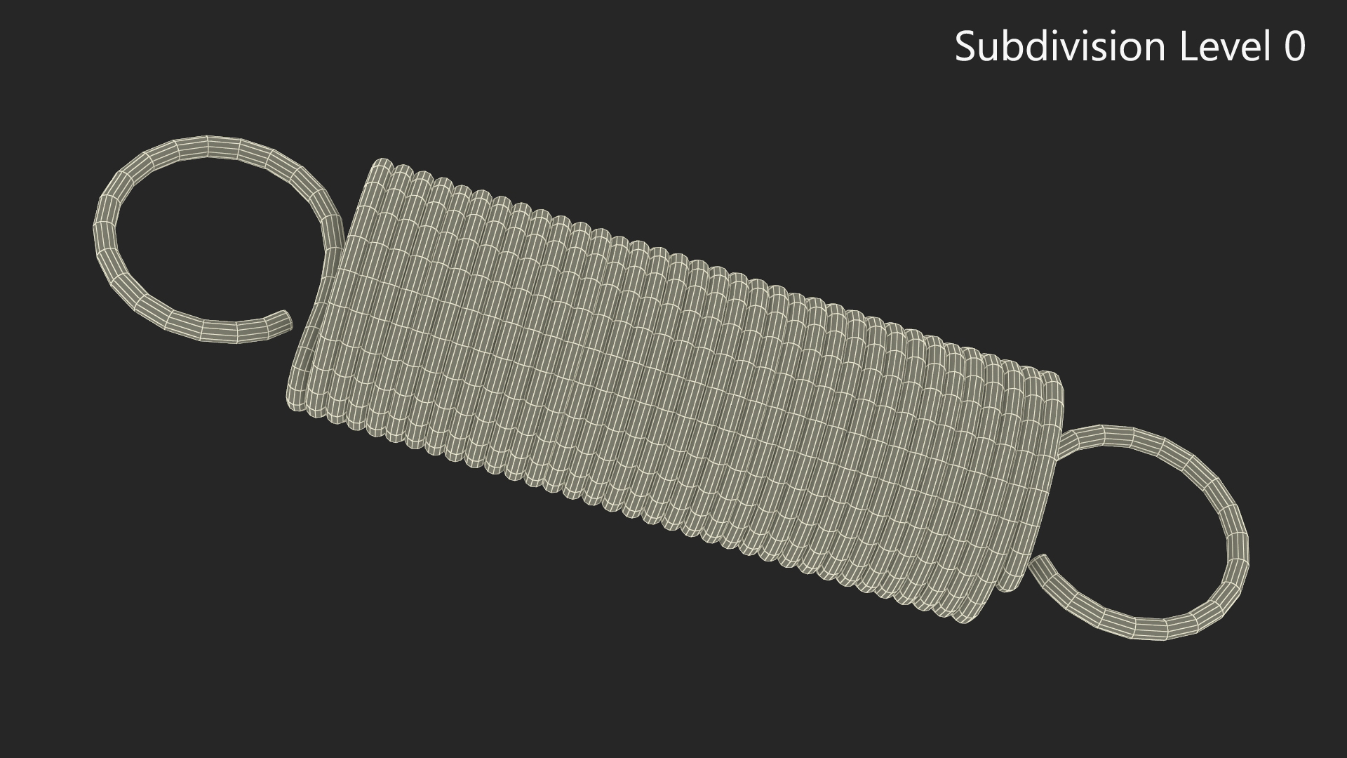 3D Thin Copper Spring model