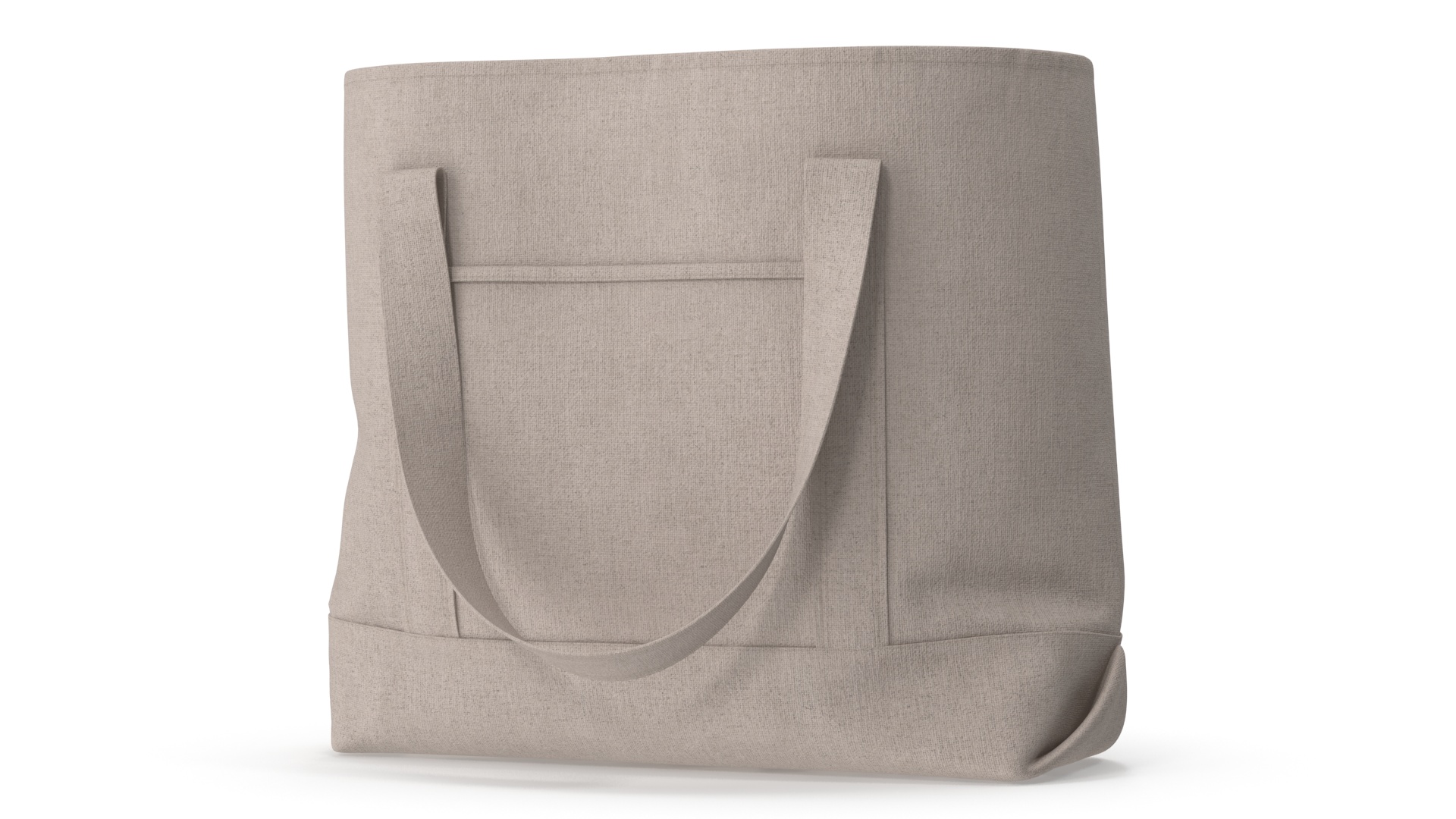3D model Canvas Tote Bag Open