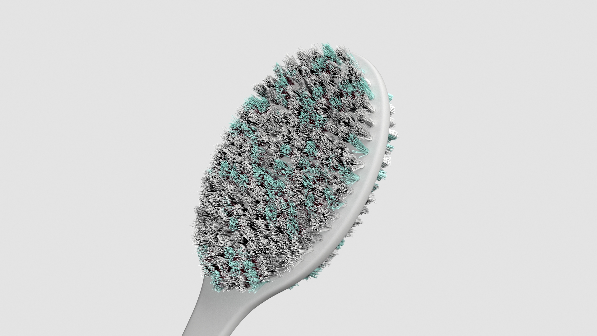 3D Back Scrubber Green Fur model