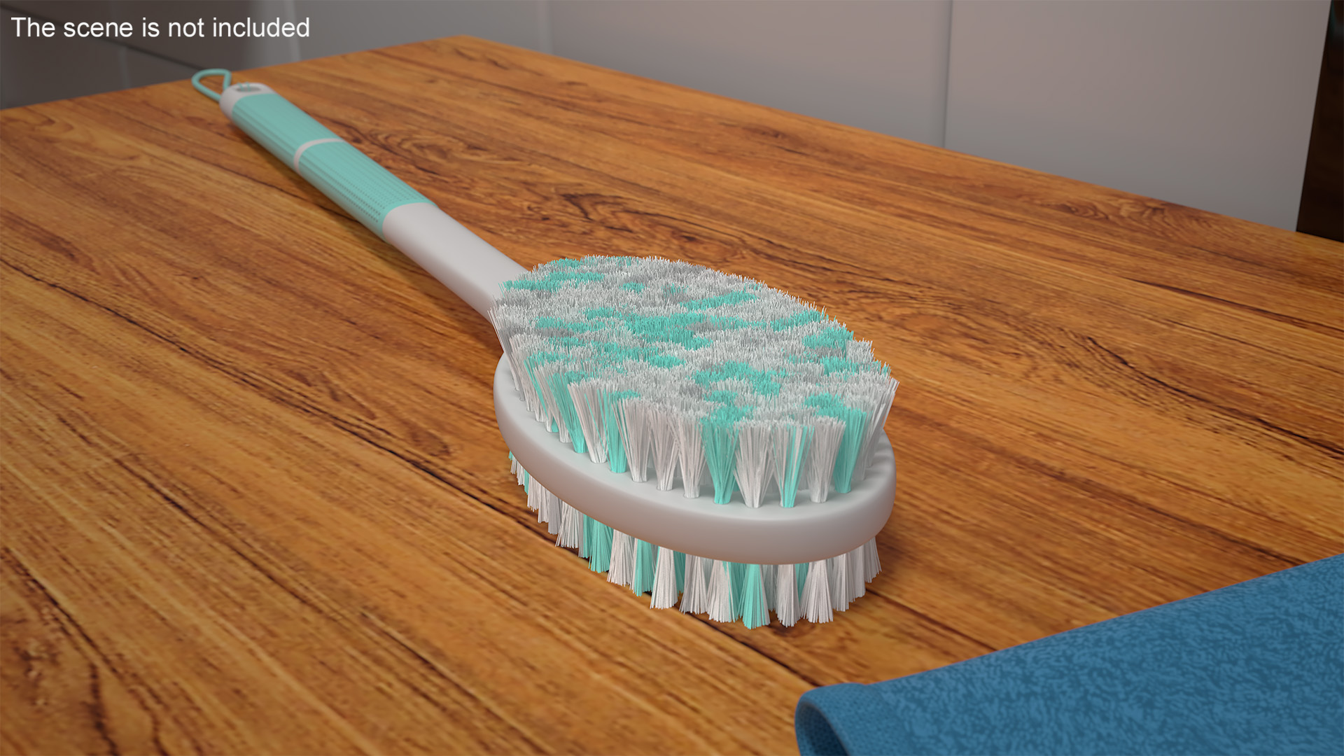 3D Back Scrubber Green Fur model