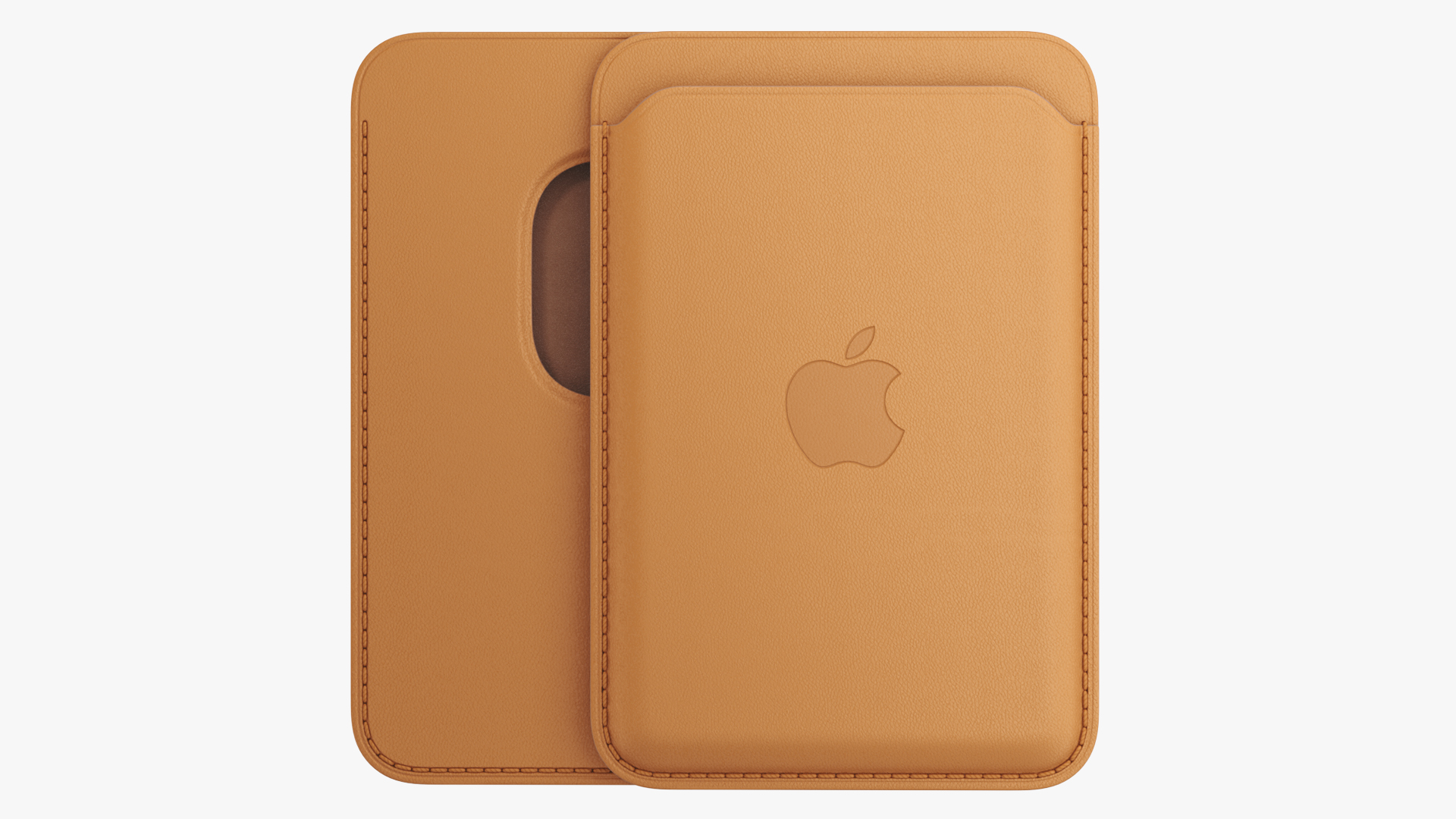 iPhone Leather Wallet with MagSafe Saddle Brown 3D