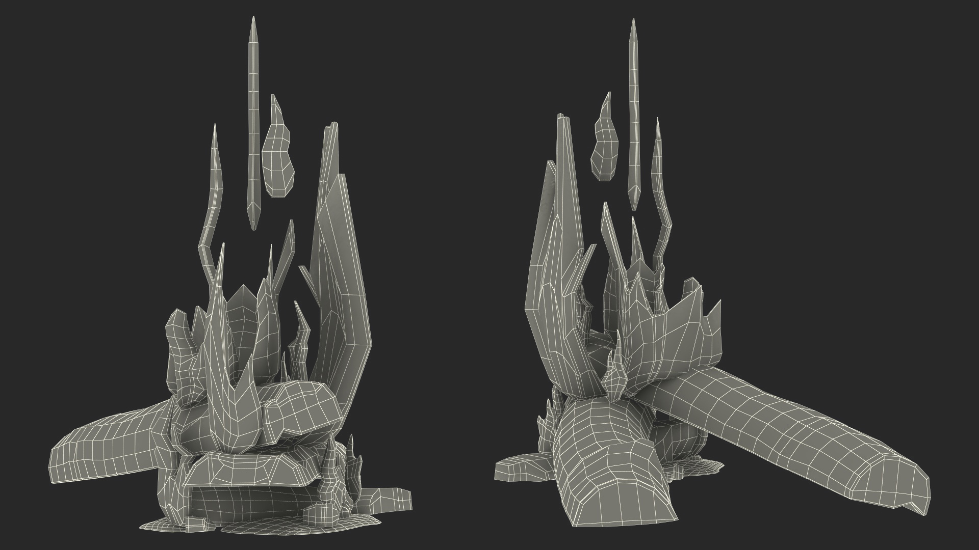 Burning Wooden Logs 3D model