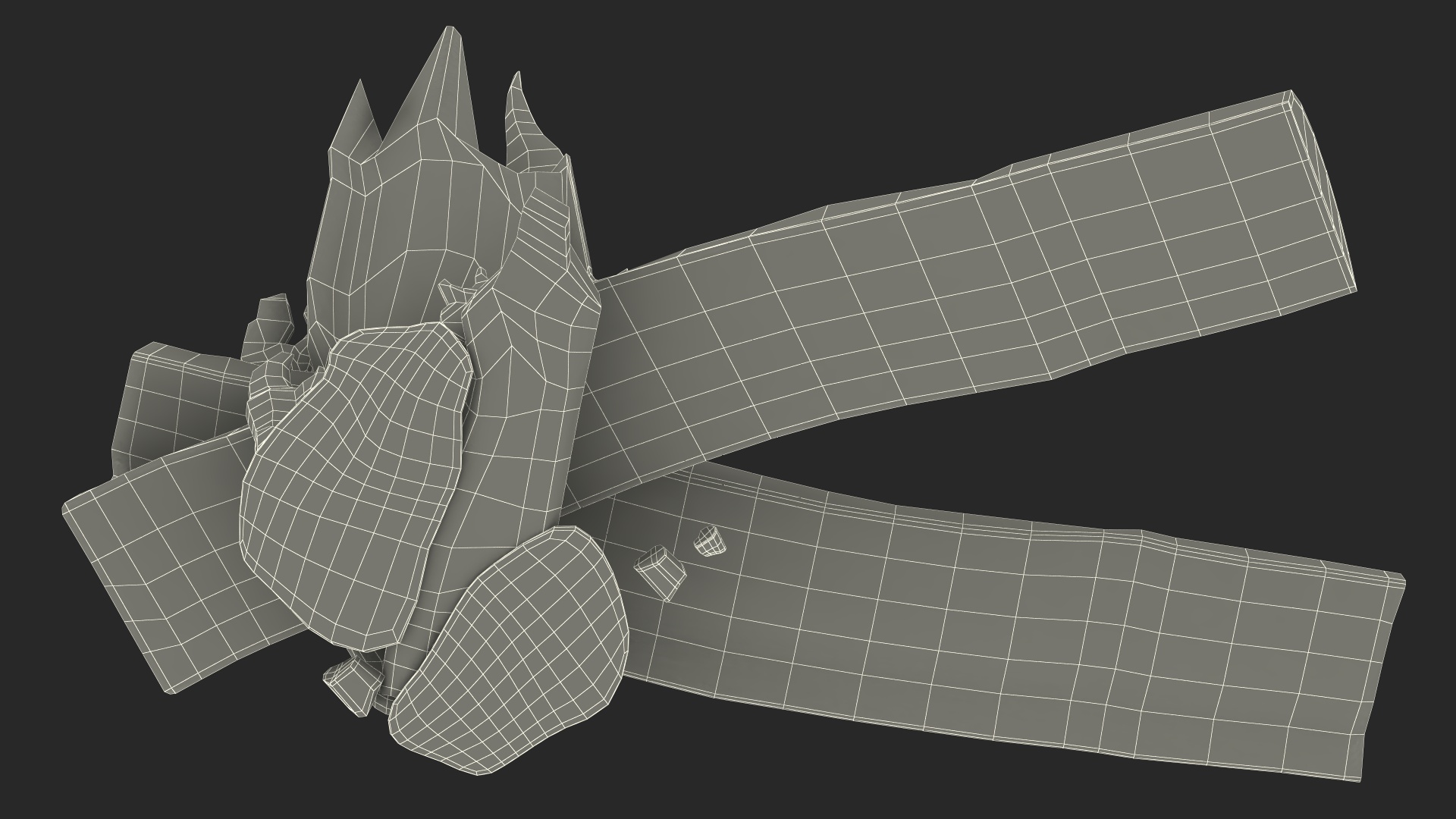 Burning Wooden Logs 3D model