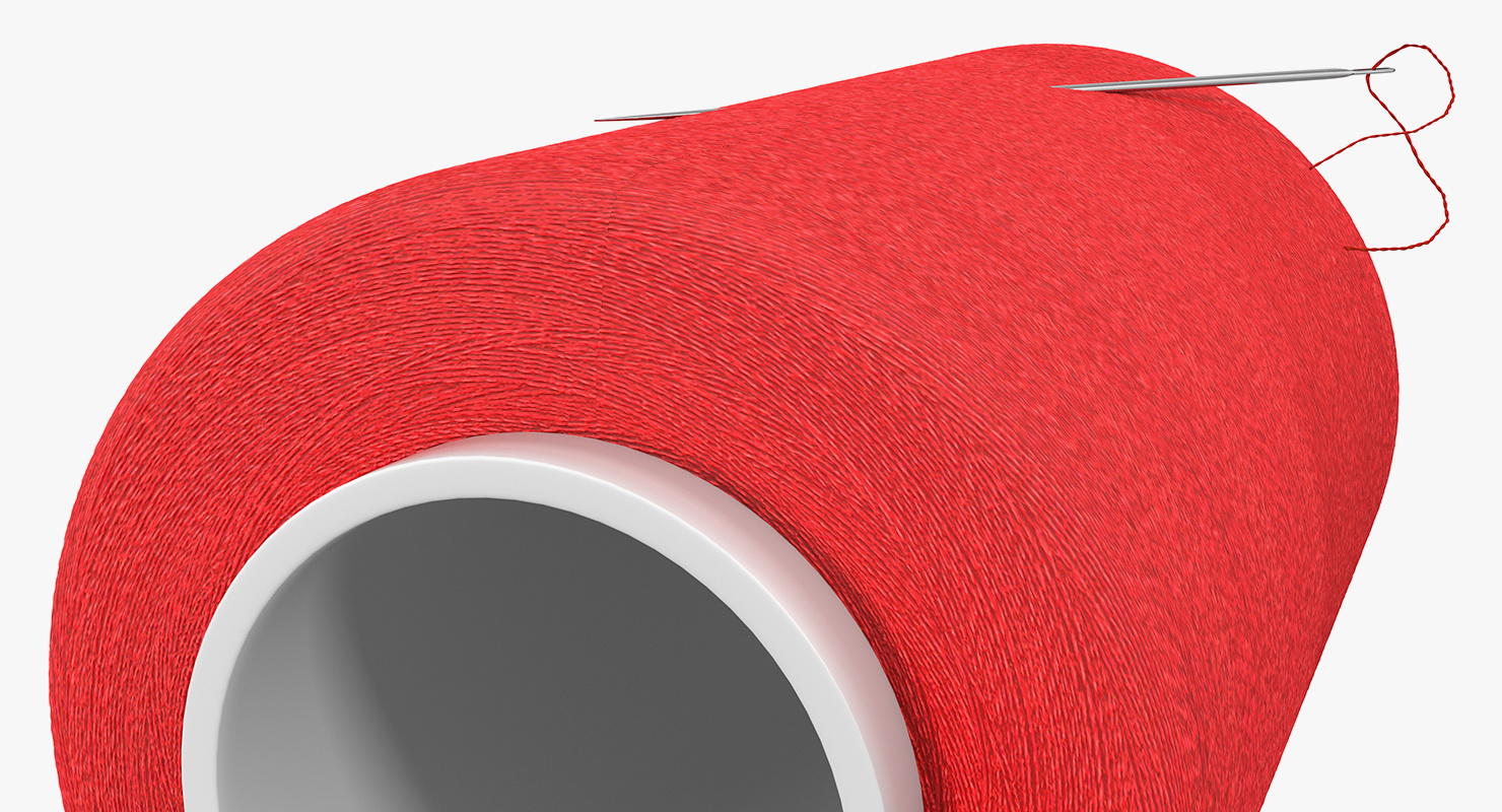 3D model Sewing Thread with Needle