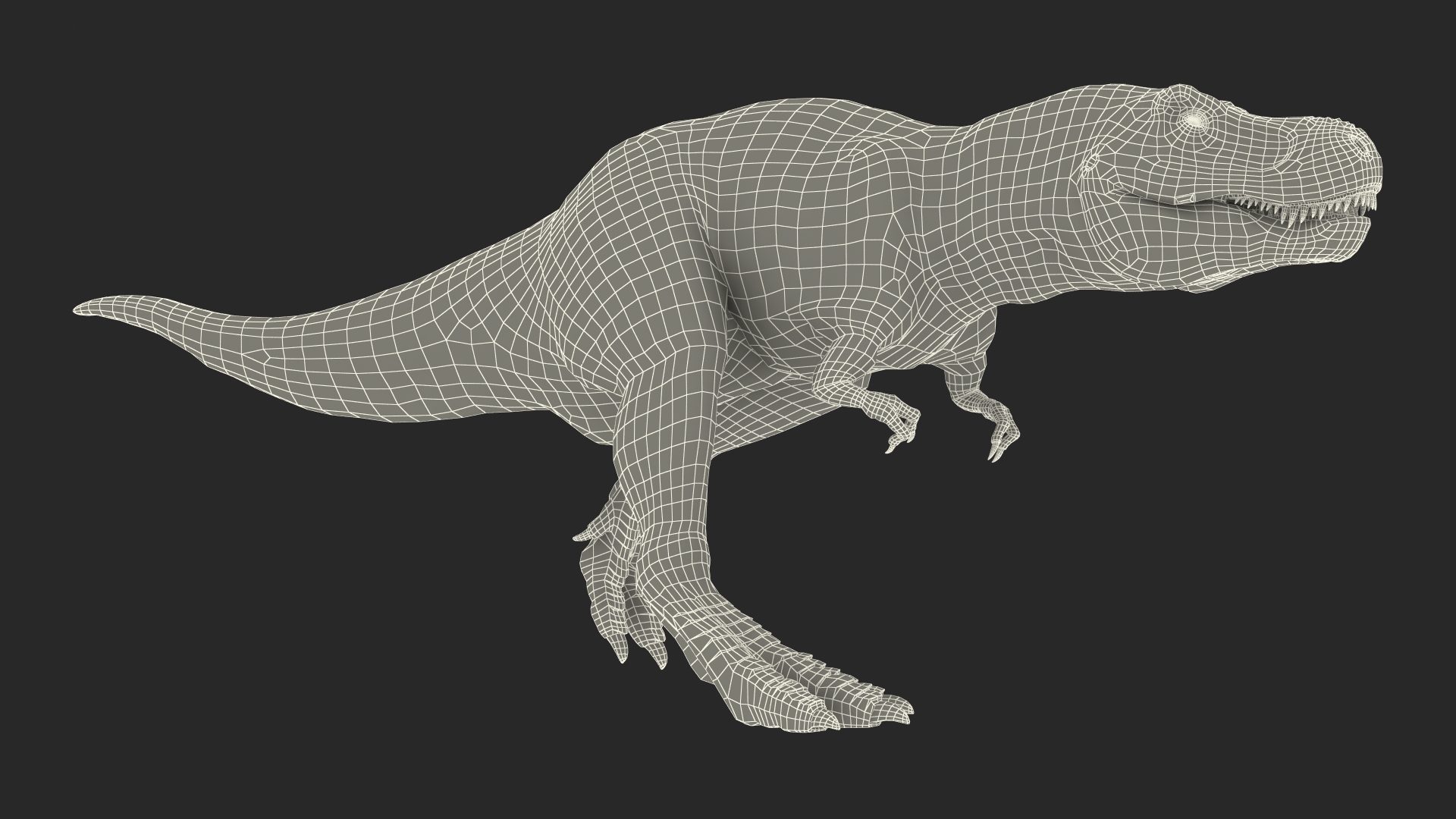 3D model T Rex Walk Pose