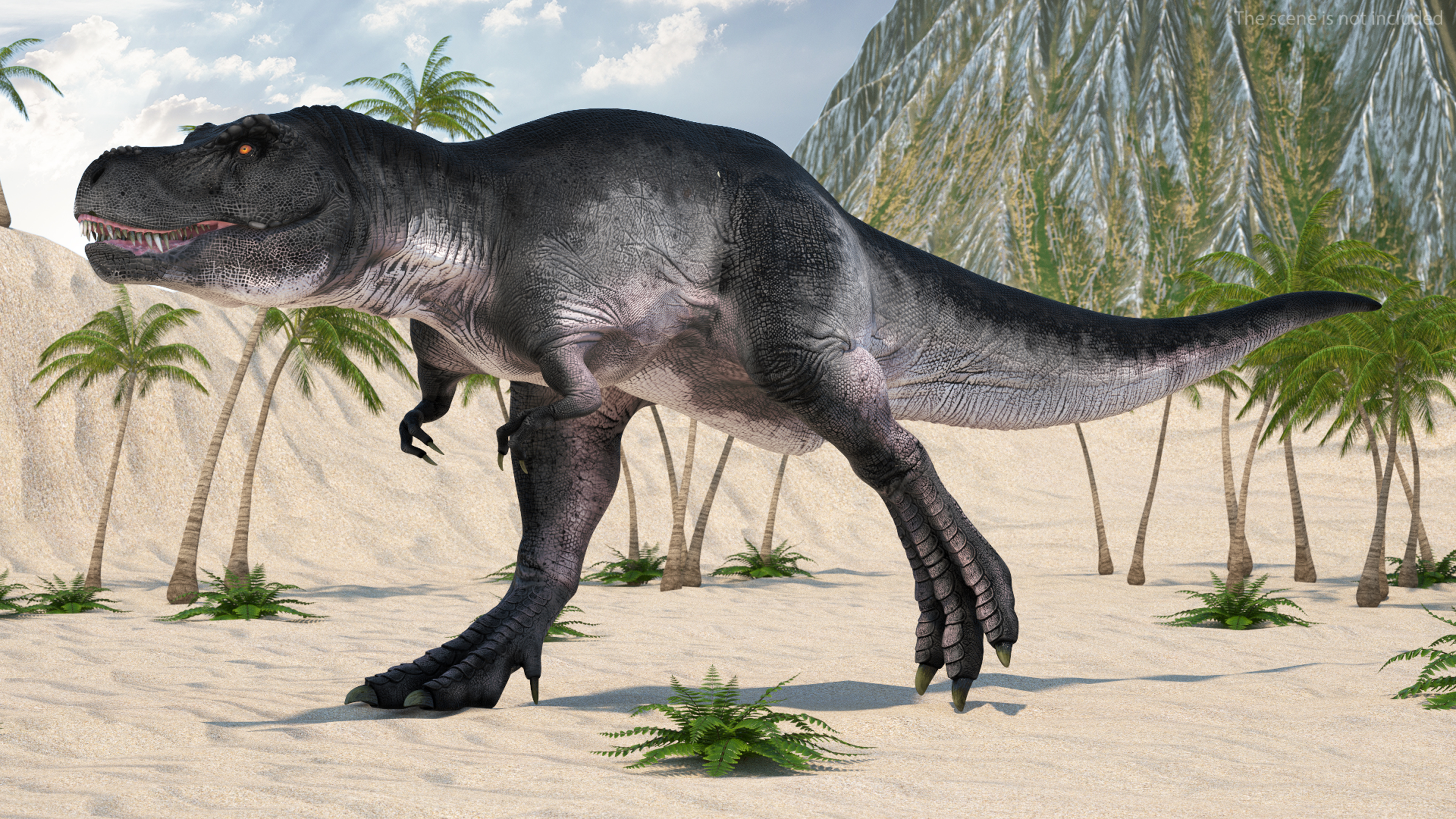 3D model T Rex Walk Pose