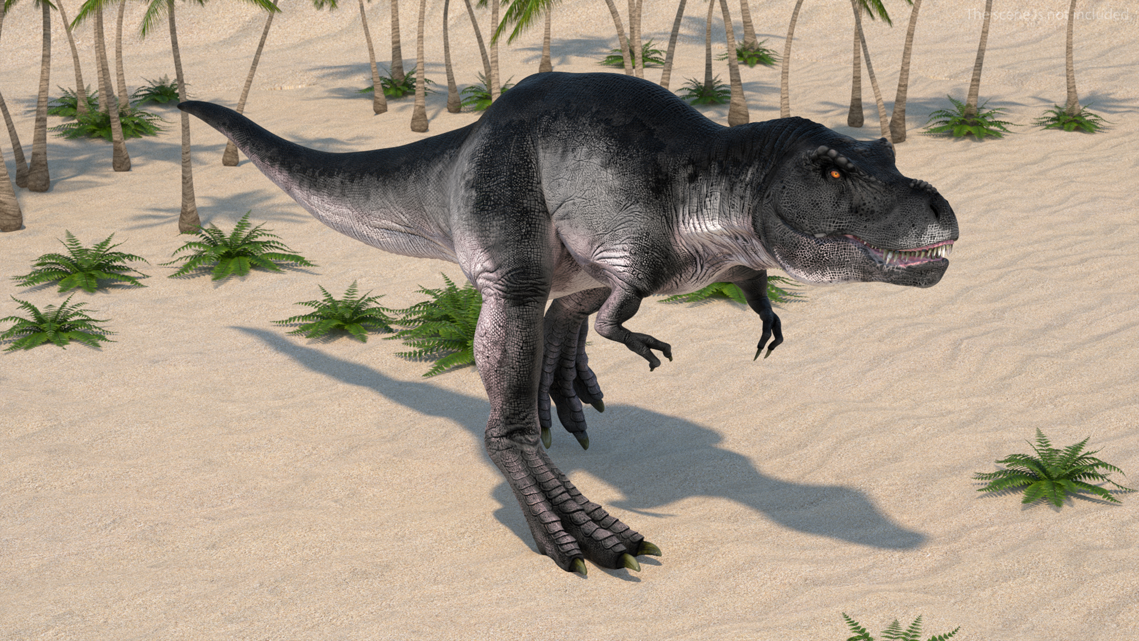 3D model T Rex Walk Pose