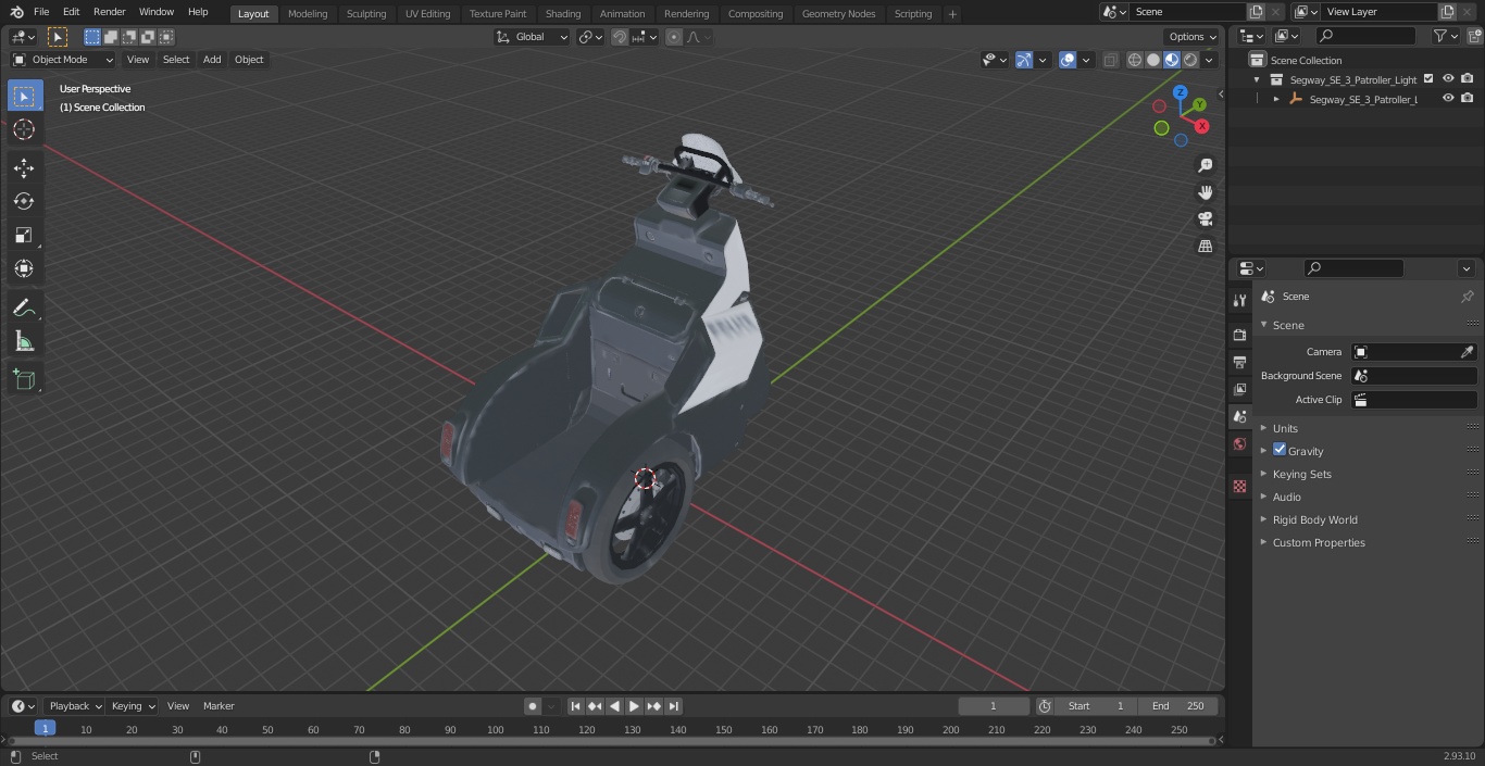 Segway SE 3 Patroller Light 3D