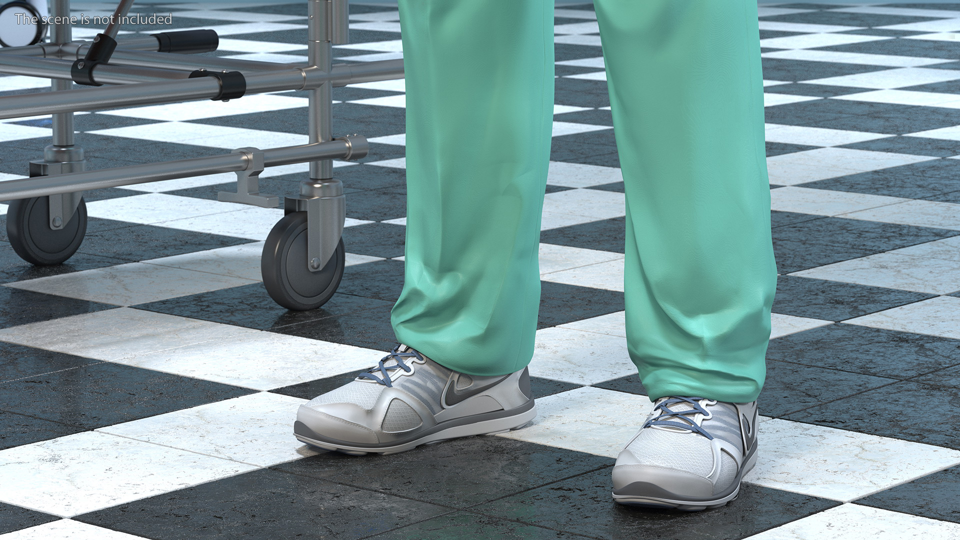 Male Surgeon Doctor wearing Mask Stained Blood Rigged for Cinema 4D 3D