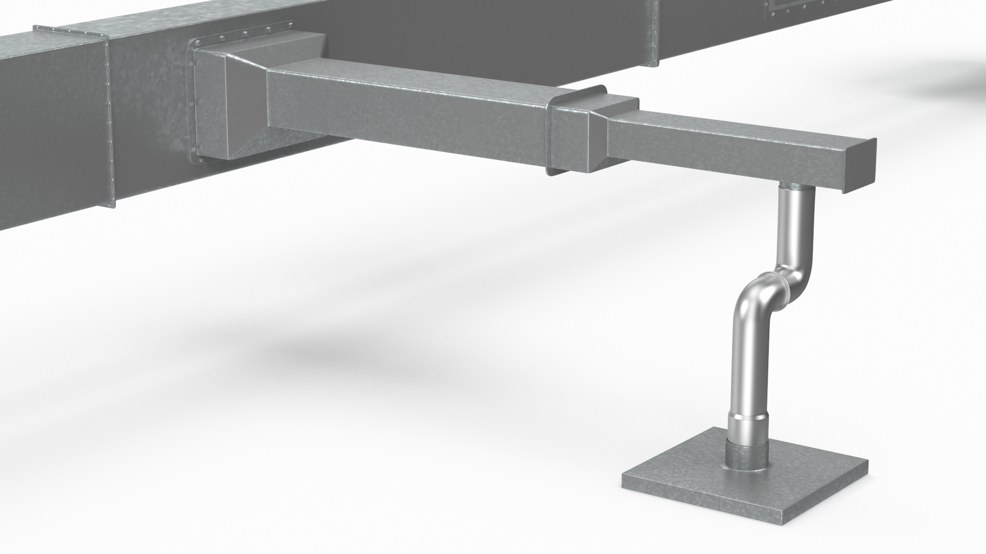 Industrial HVAC Ductwork 3D model