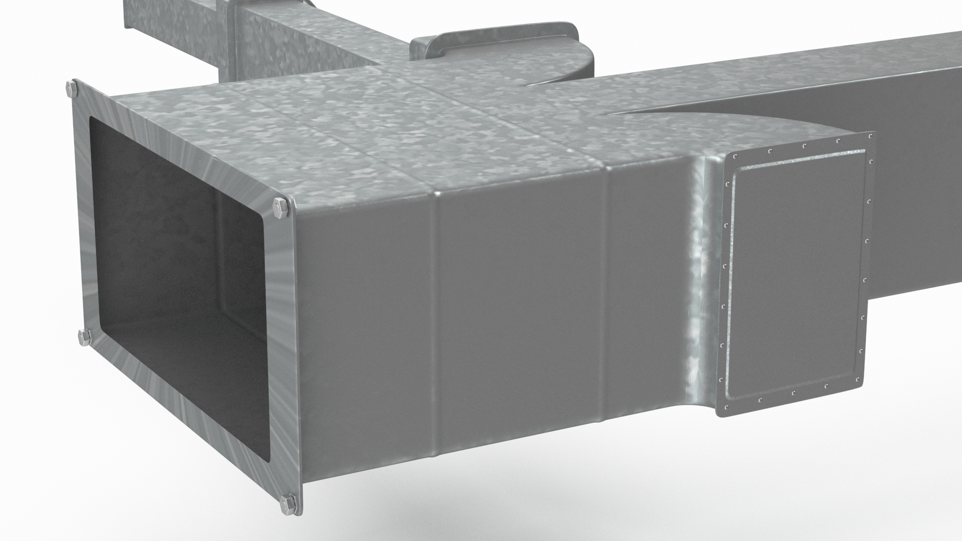 Industrial HVAC Ductwork 3D model