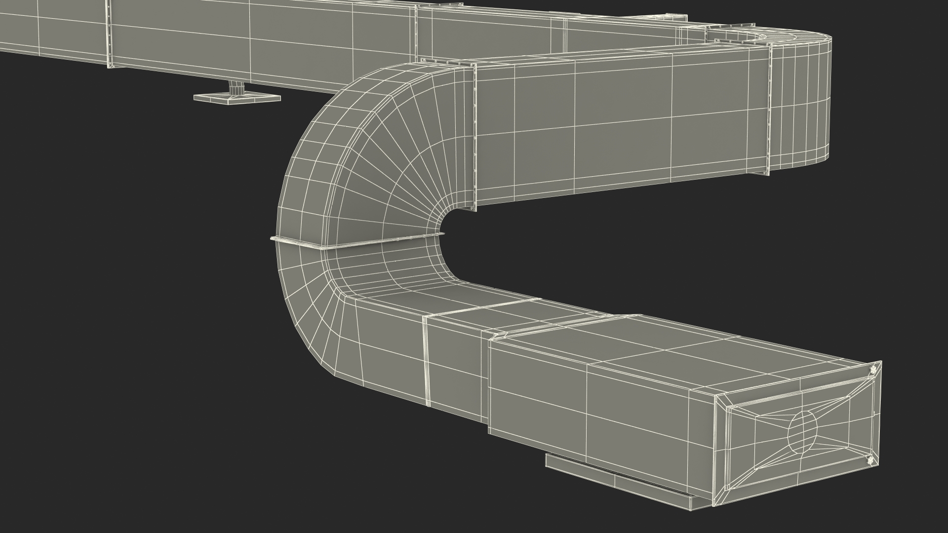 Industrial HVAC Ductwork 3D model