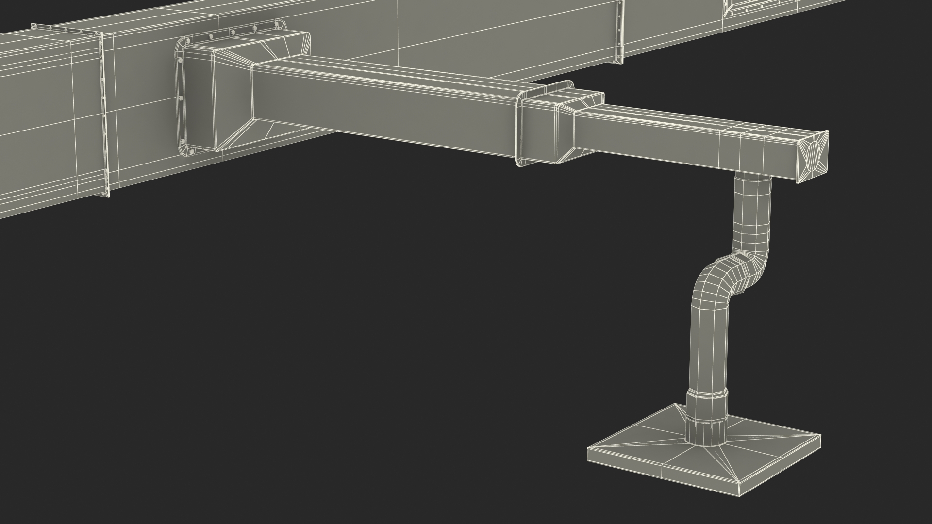 Industrial HVAC Ductwork 3D model