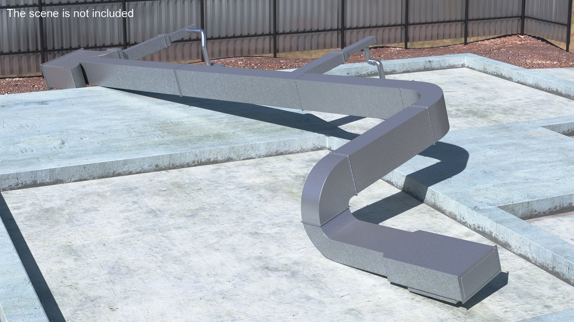 Industrial HVAC Ductwork 3D model