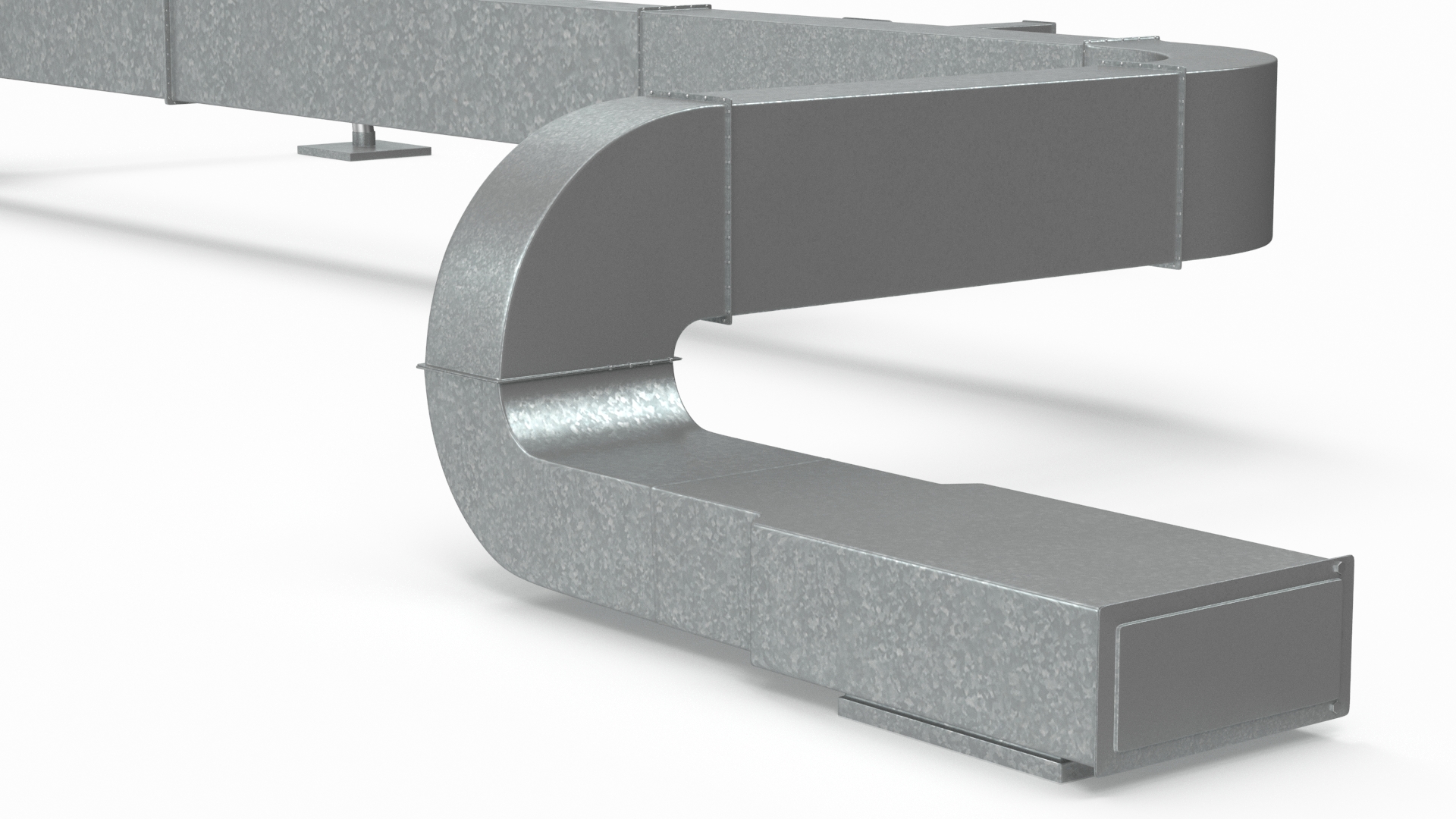 Industrial HVAC Ductwork 3D model