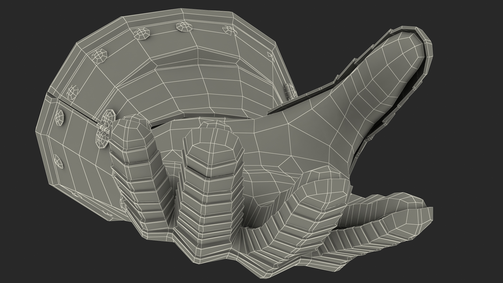 Medieval Knight Black Gold Armor Gauntlets 3D