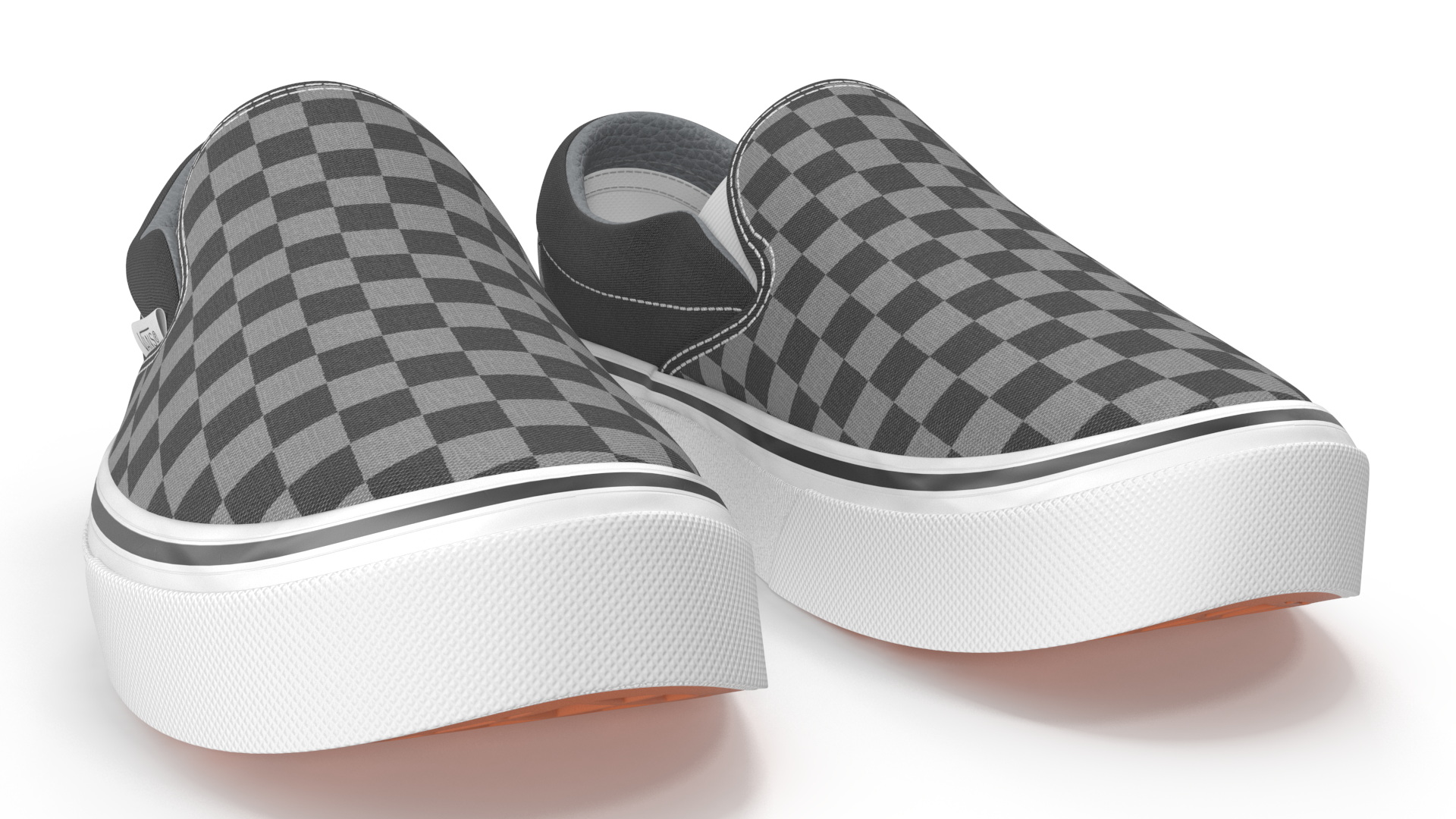 Classic Slip-On Checkerboard Sneakers Vans 3D