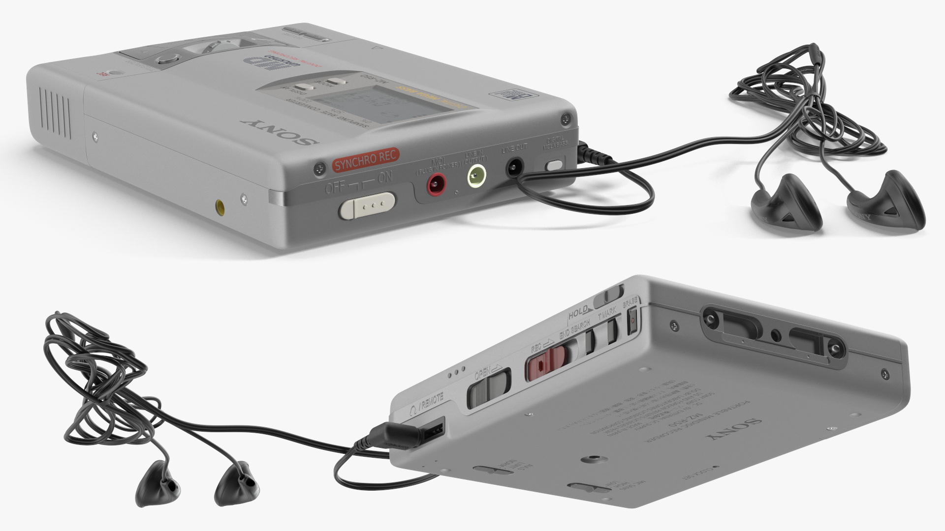 Sony MZ R50 with Headphones, view 5